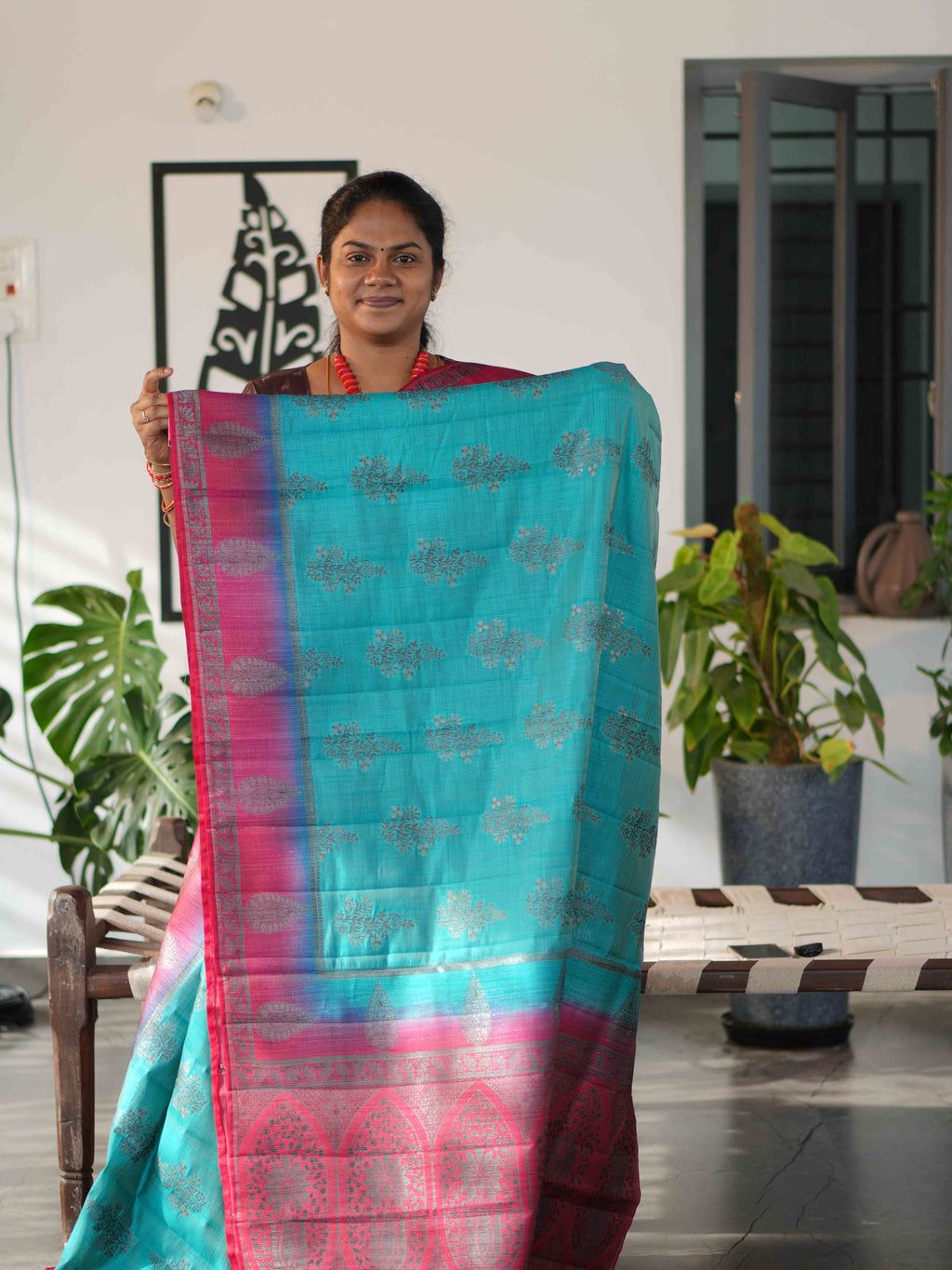 Dupion Silk Sarees Regal Weave / SKU247 – 4