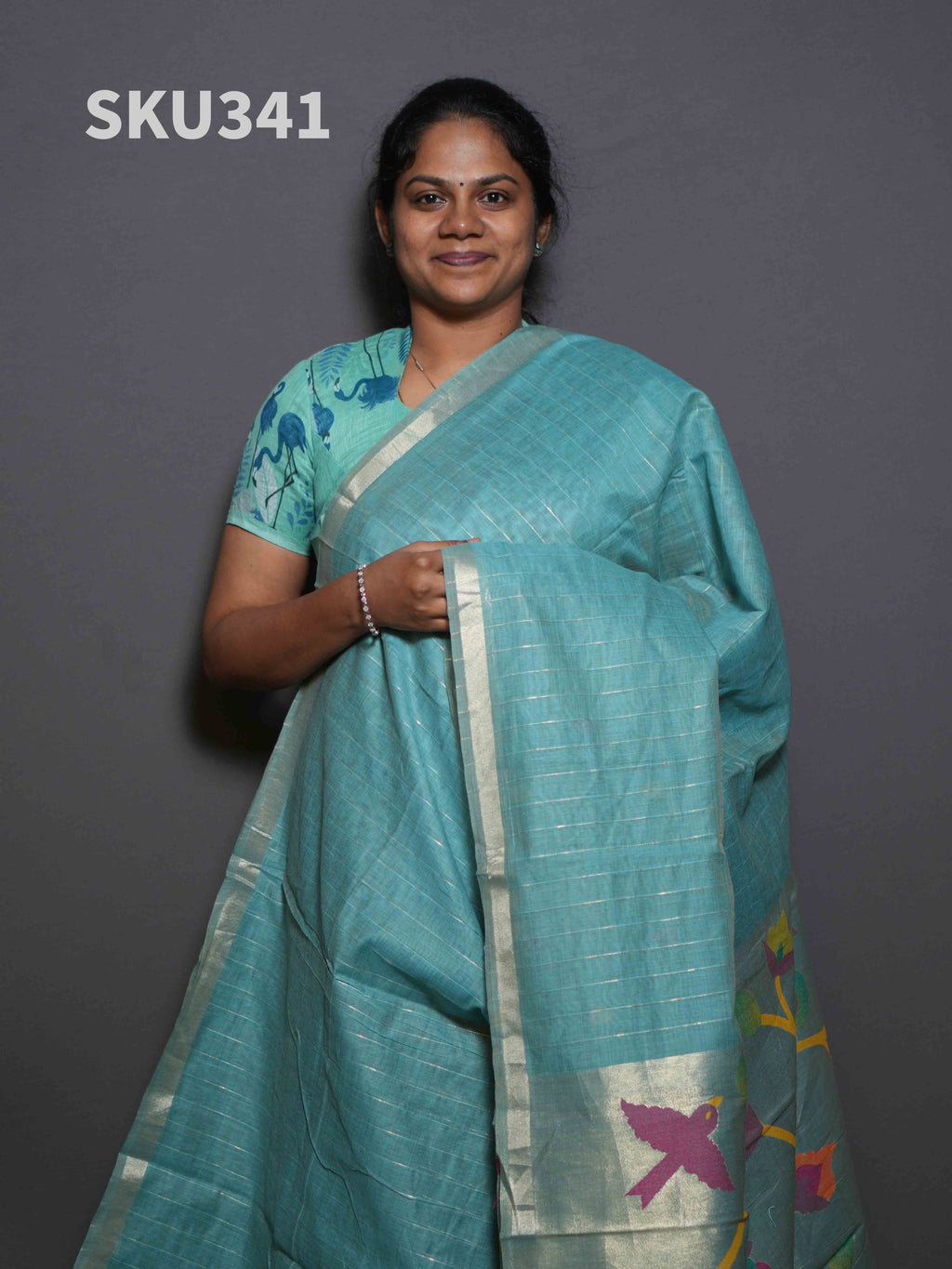 Jamdhani Cotton Sarees Classic Weave / SKU341 – 2
