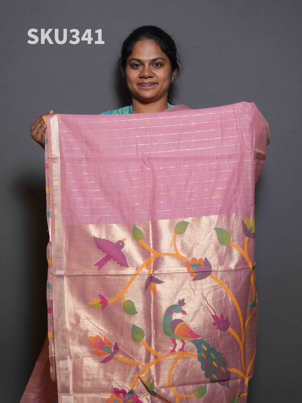 Jamdhani Cotton Sarees Natural Grace / SKU341 – 3