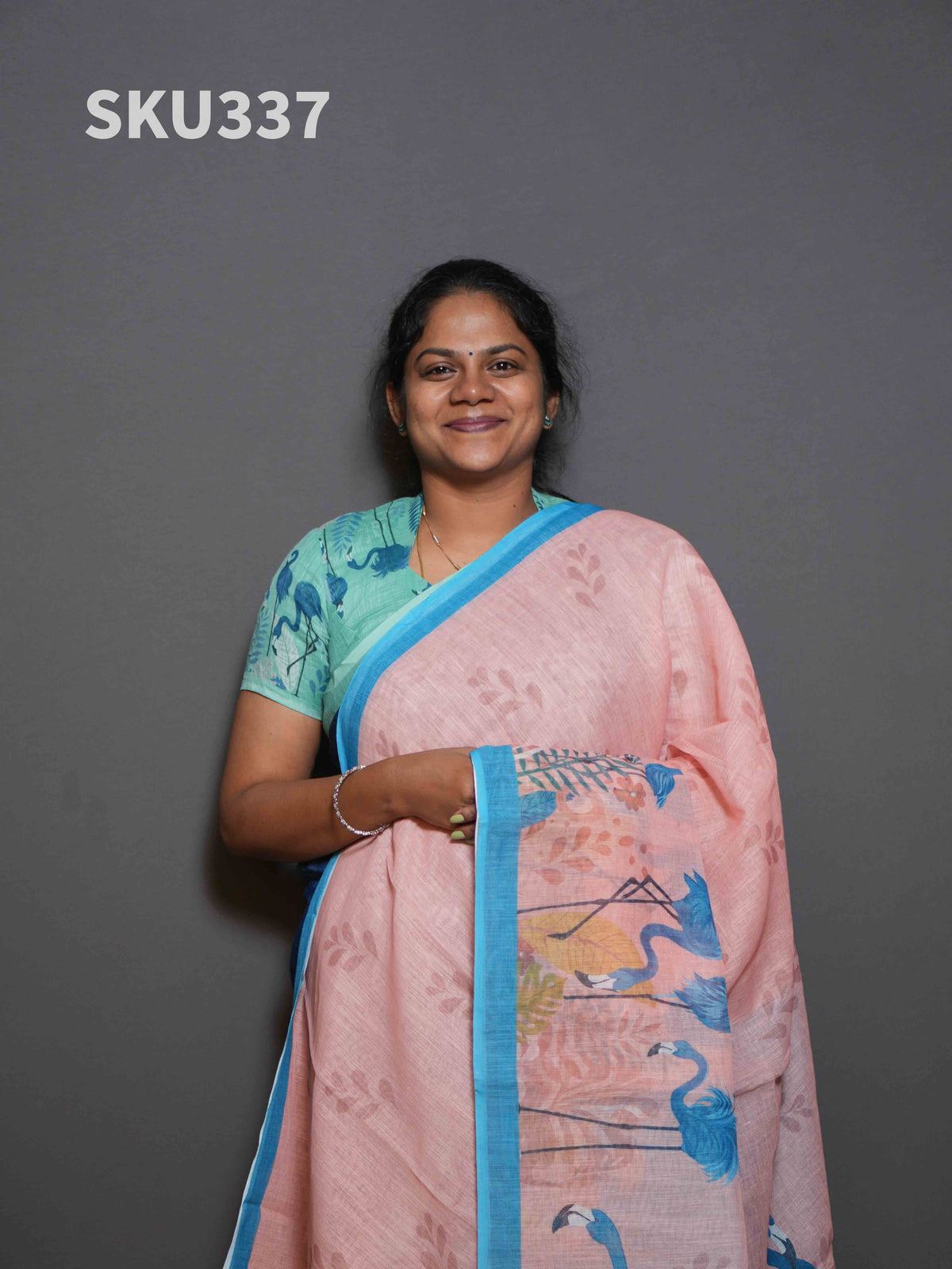 Linen Cotton Sarees Classic Charm / SKU337 – 2