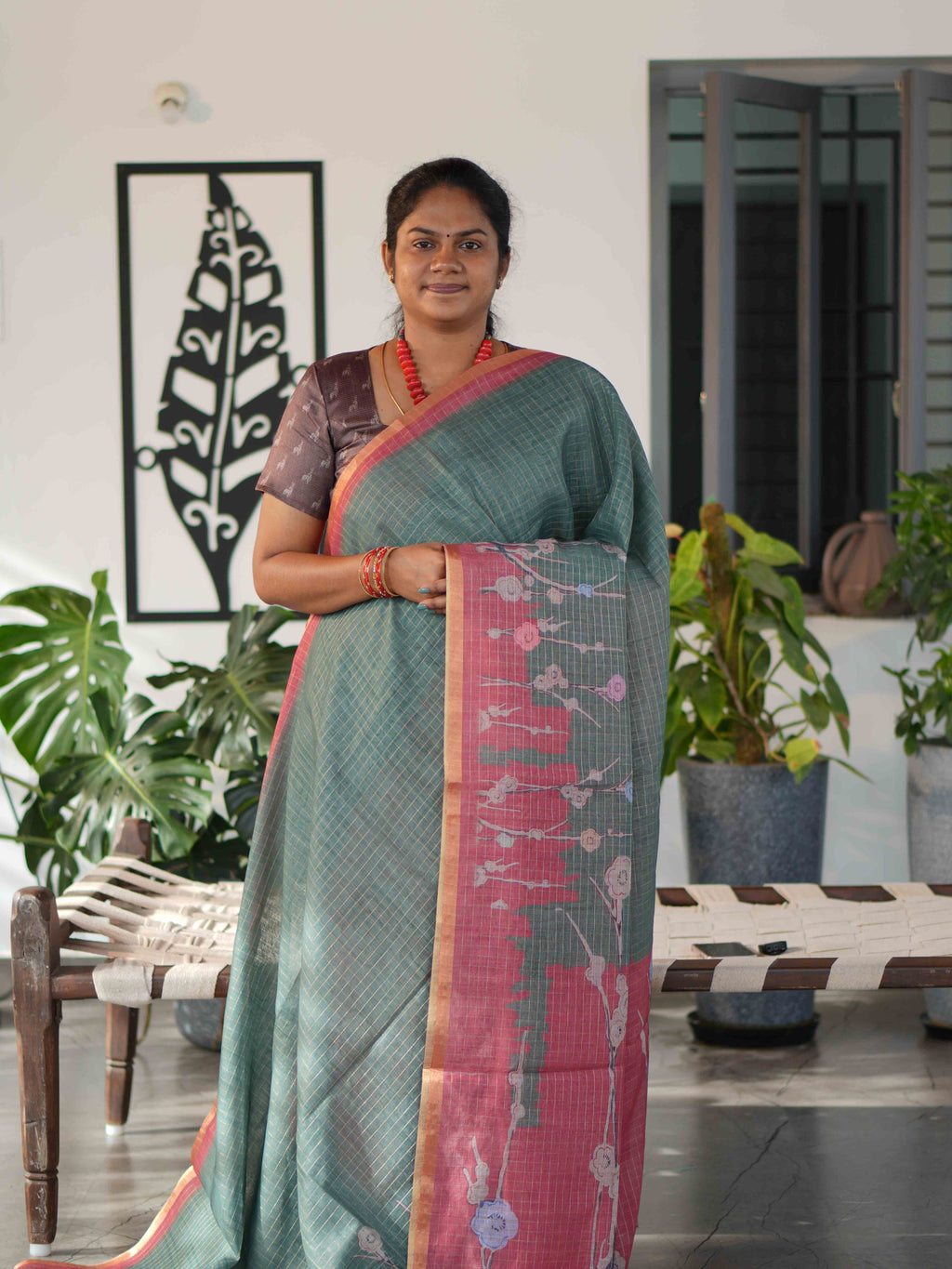 Millenium Chex Sarees Classic Checks / SKU242 – 1