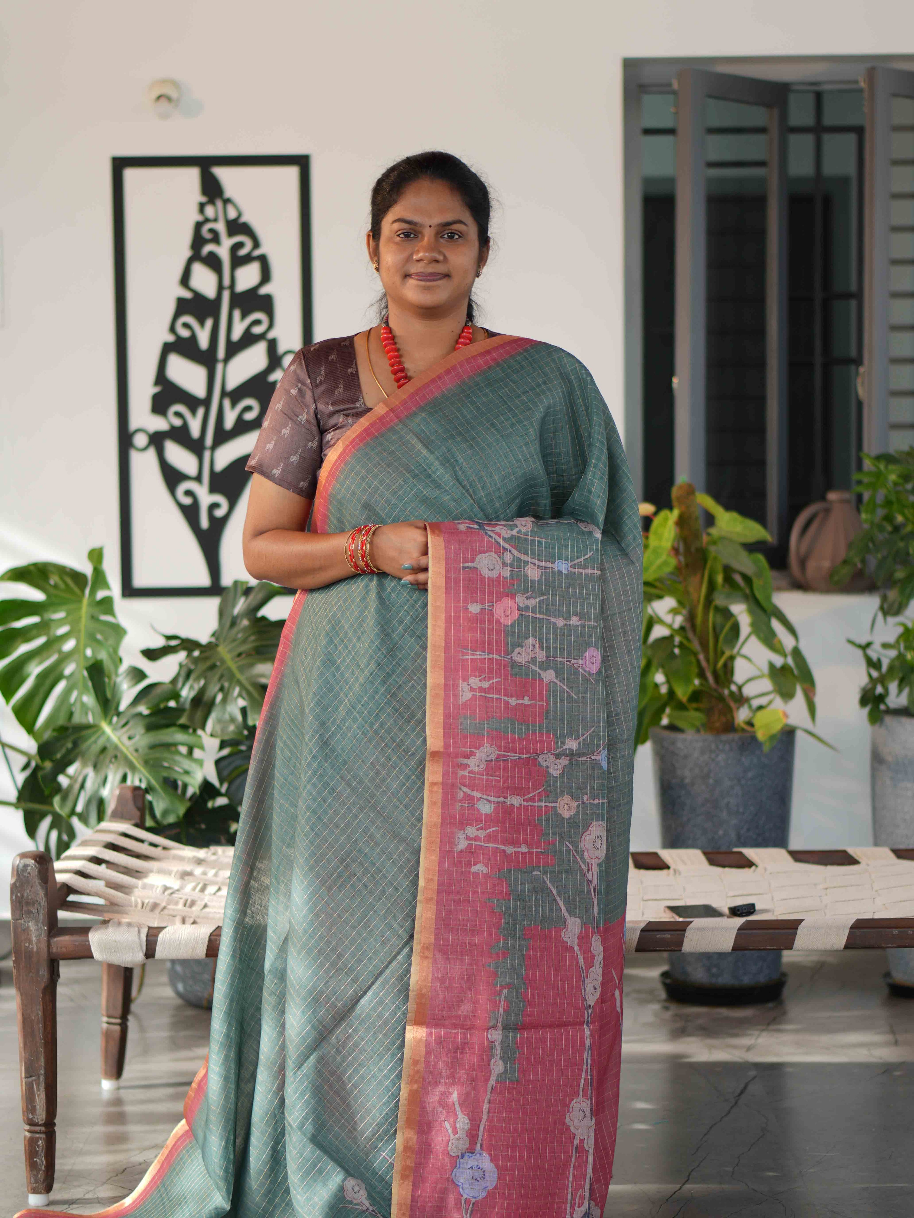 Millenium Chex Sarees Classic Checks / SKU242 – 1