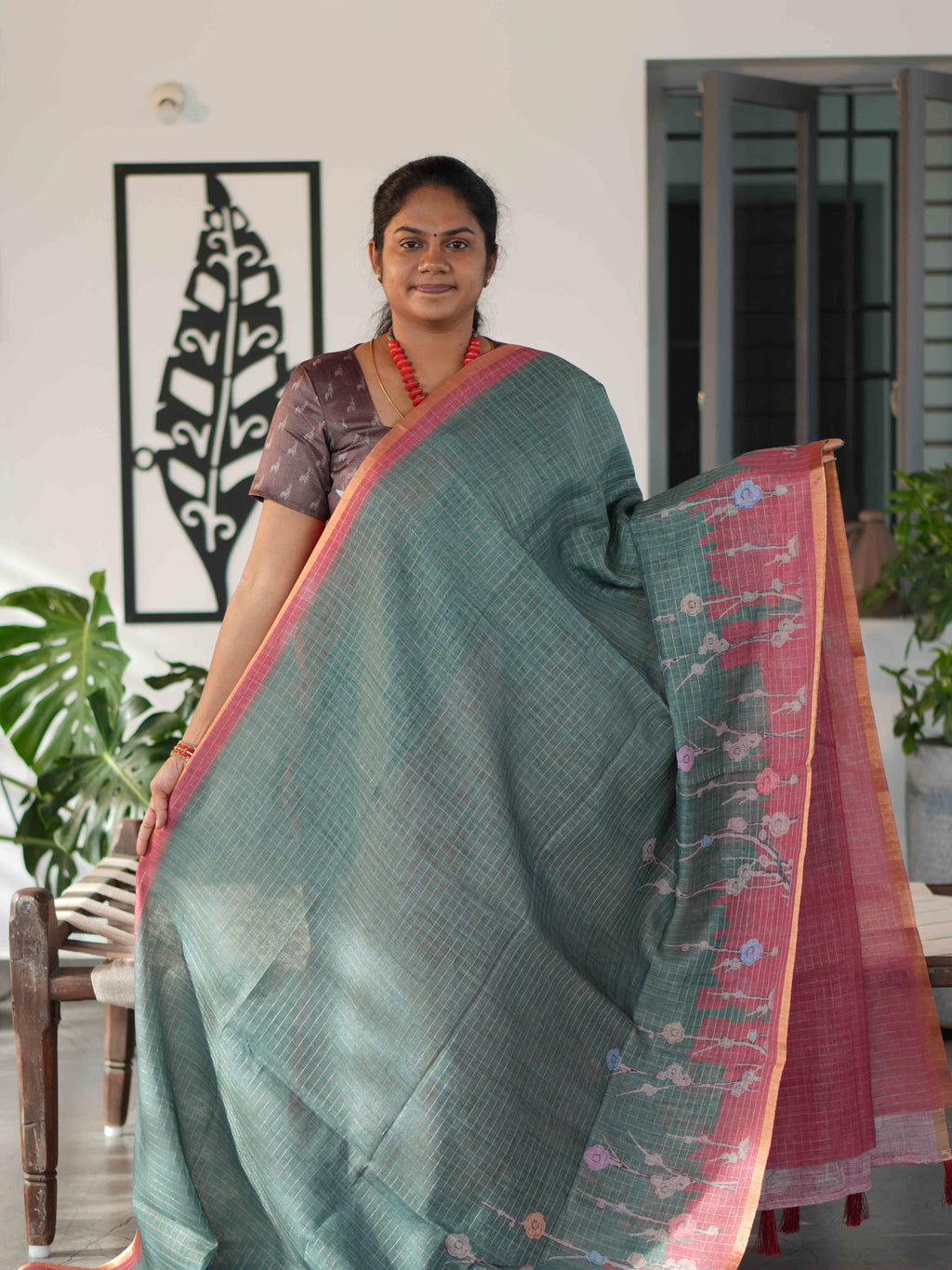 Millenium Chex Sarees Classic Checks / SKU242 – 1