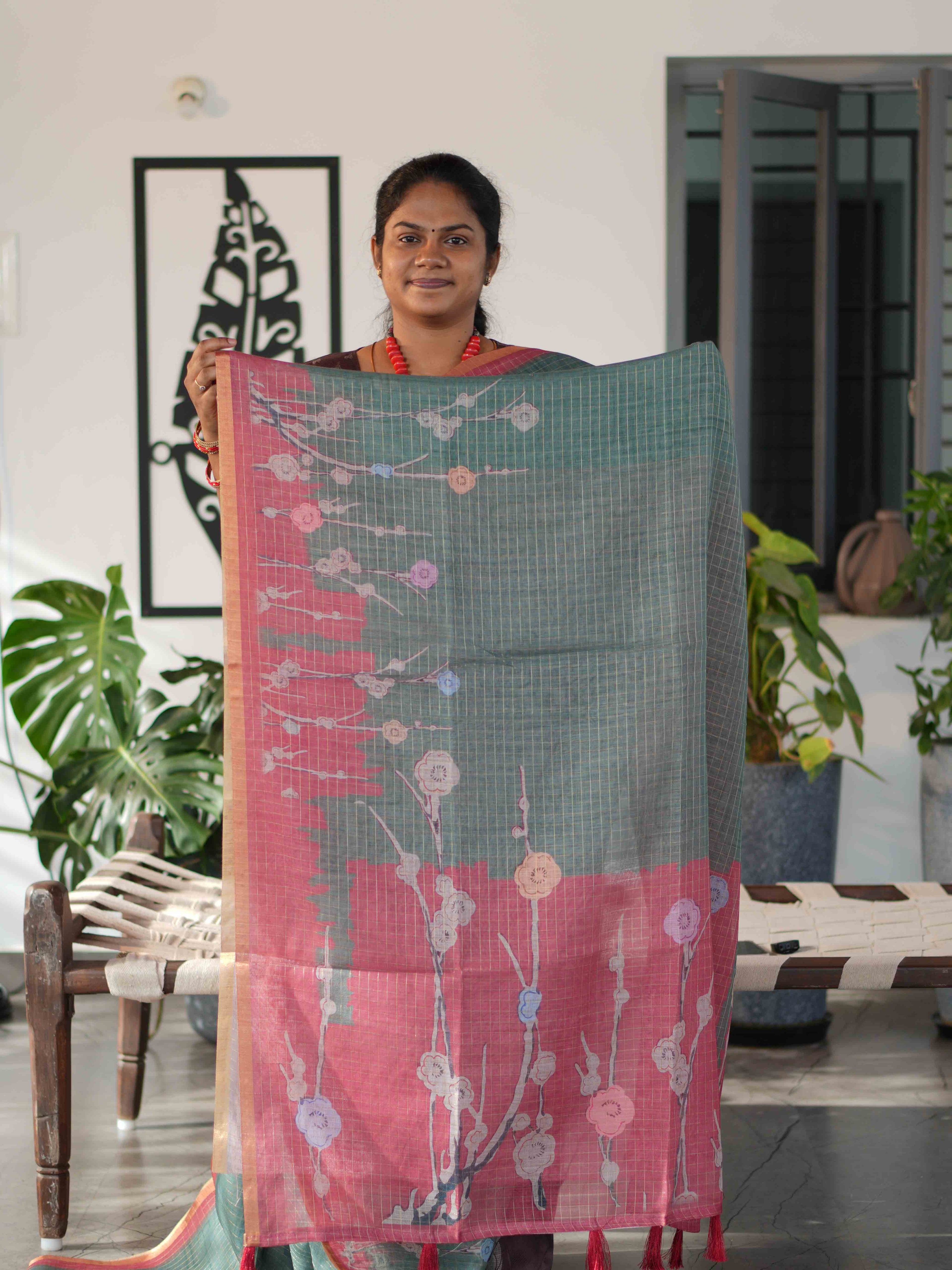 Millenium Chex Sarees Classic Checks / SKU242 – 1