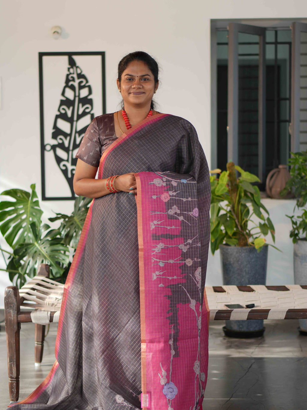 Millenium Chex Sarees Heritage Weave / SKU242 – 2