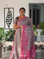 Millenium Chex Sarees Graceful Grid / SKU242 – 3