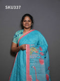 Linen Cotton Sarees Subtle Charm / SKU337 – 5