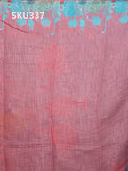 Linen Cotton Sarees Subtle Charm / SKU337 – 5