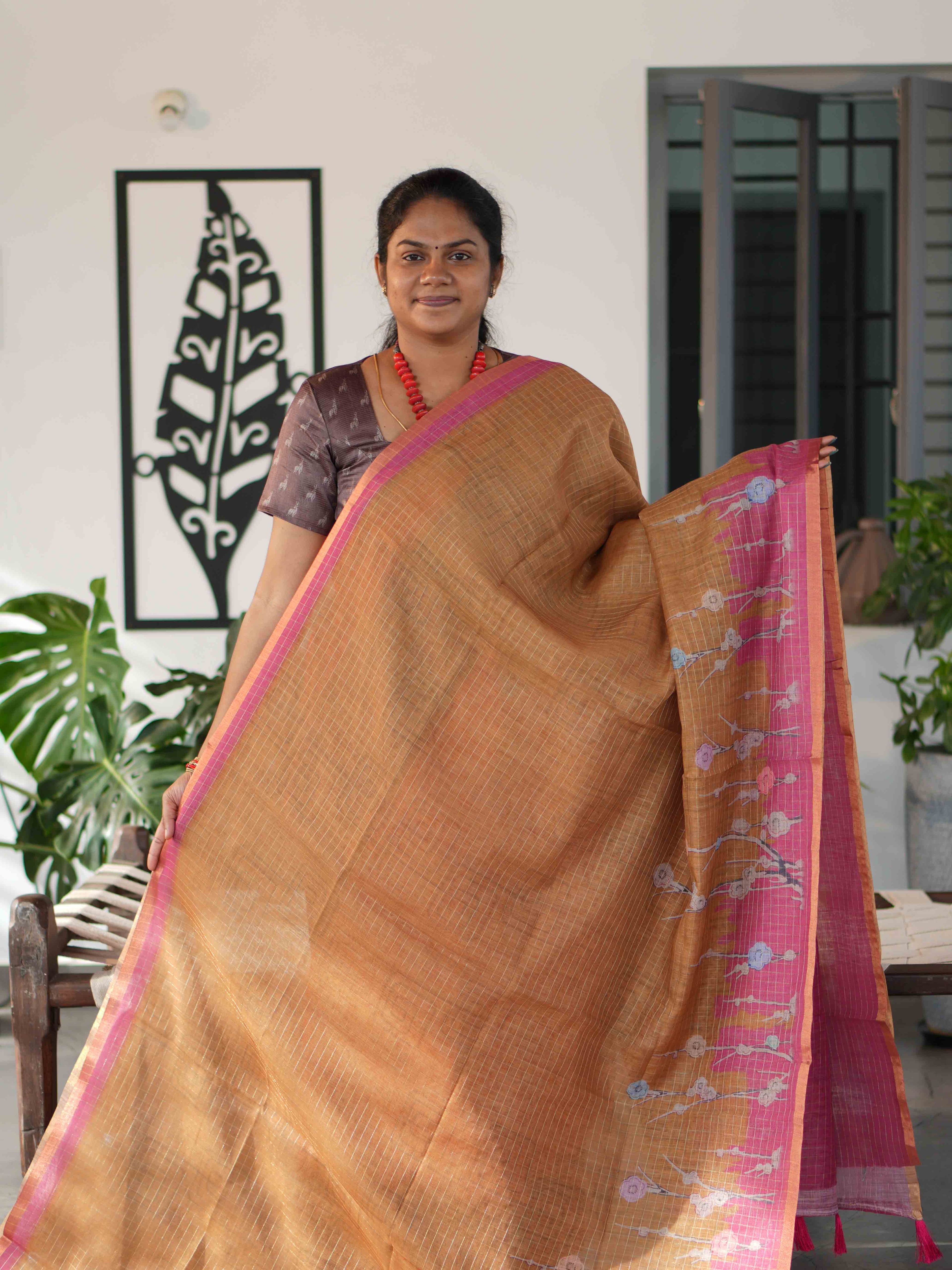 Millenium Chex Sarees Elegant Pattern / SKU242 – 4