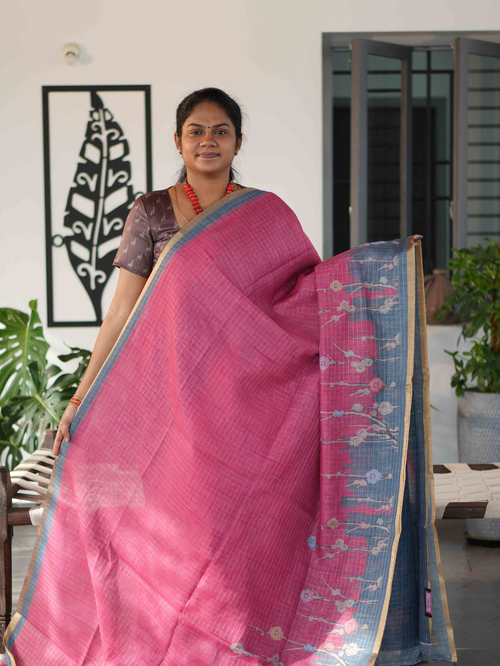 Millenium Chex Sarees Signature Weave / SKU242 – 6