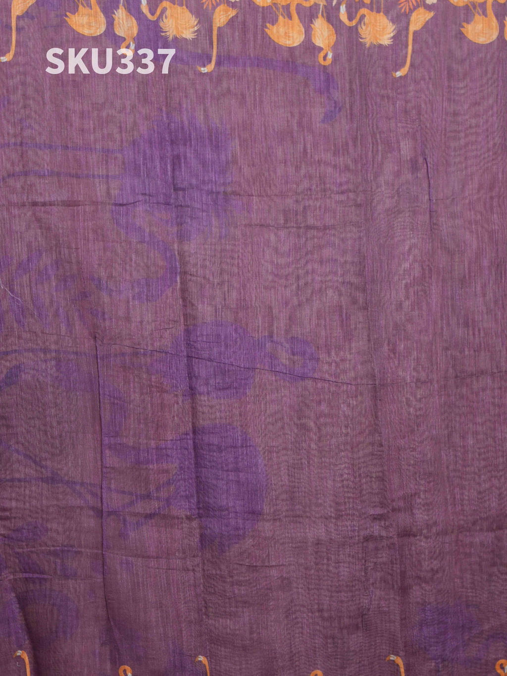 Linen Cotton Sarees Refined Texture / SKU337 – 7