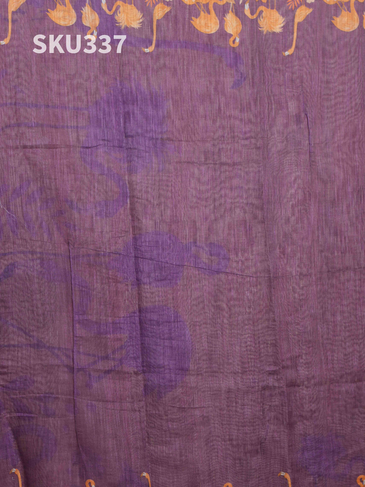 Linen Cotton Sarees Refined Texture / SKU337 – 7