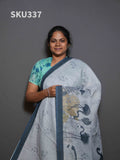 Linen Cotton Sarees Everyday Beauty / SKU337 – 8