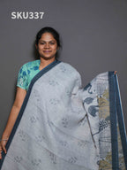 Linen Cotton Sarees Everyday Beauty / SKU337 – 8