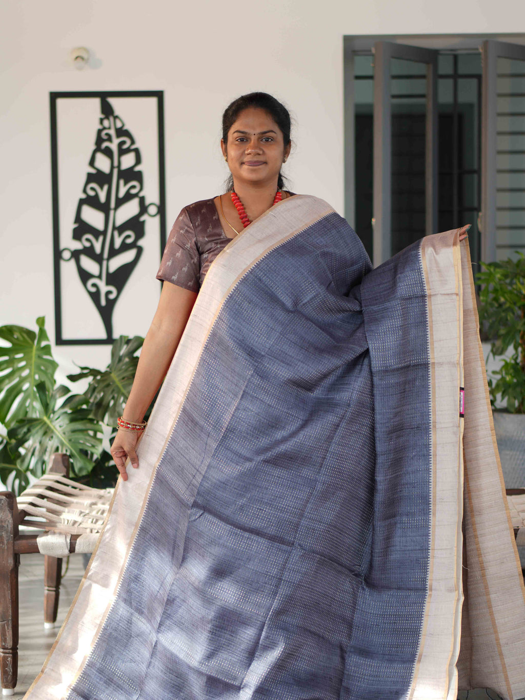 Semi Tussar Sarees Regal Elegance / SKU243 – 1