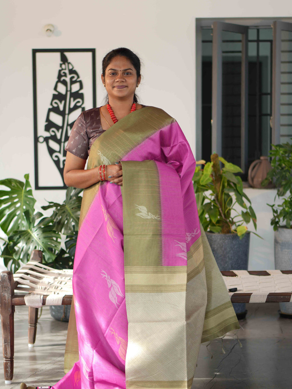 Tissue Bhukhara Sarees Elegant Sheen / SKU228 – 1