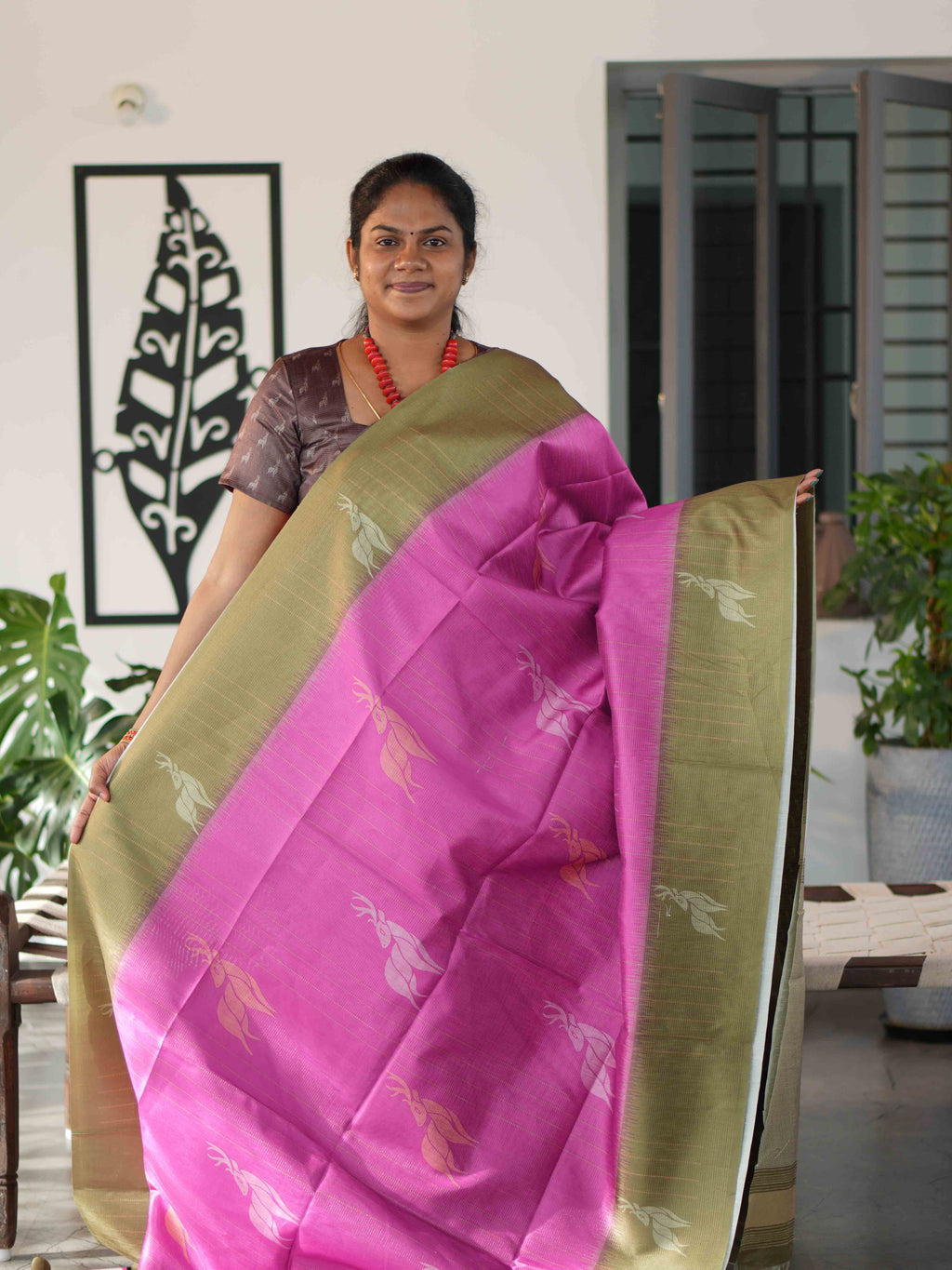 Tissue Bhukhara Sarees Elegant Sheen / SKU228 – 1