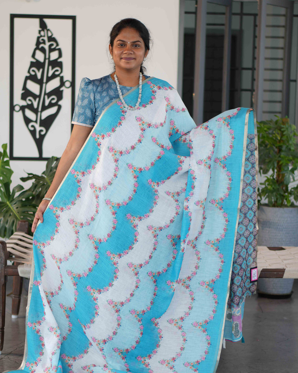 Linen Cotton Sarees Breezy Grace / SKU251 – 1
