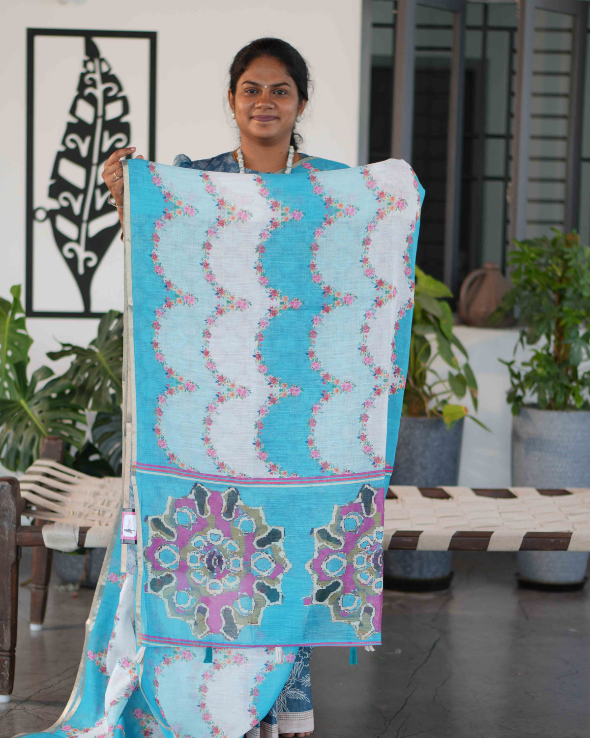 Linen Cotton Sarees Breezy Grace / SKU251 – 1