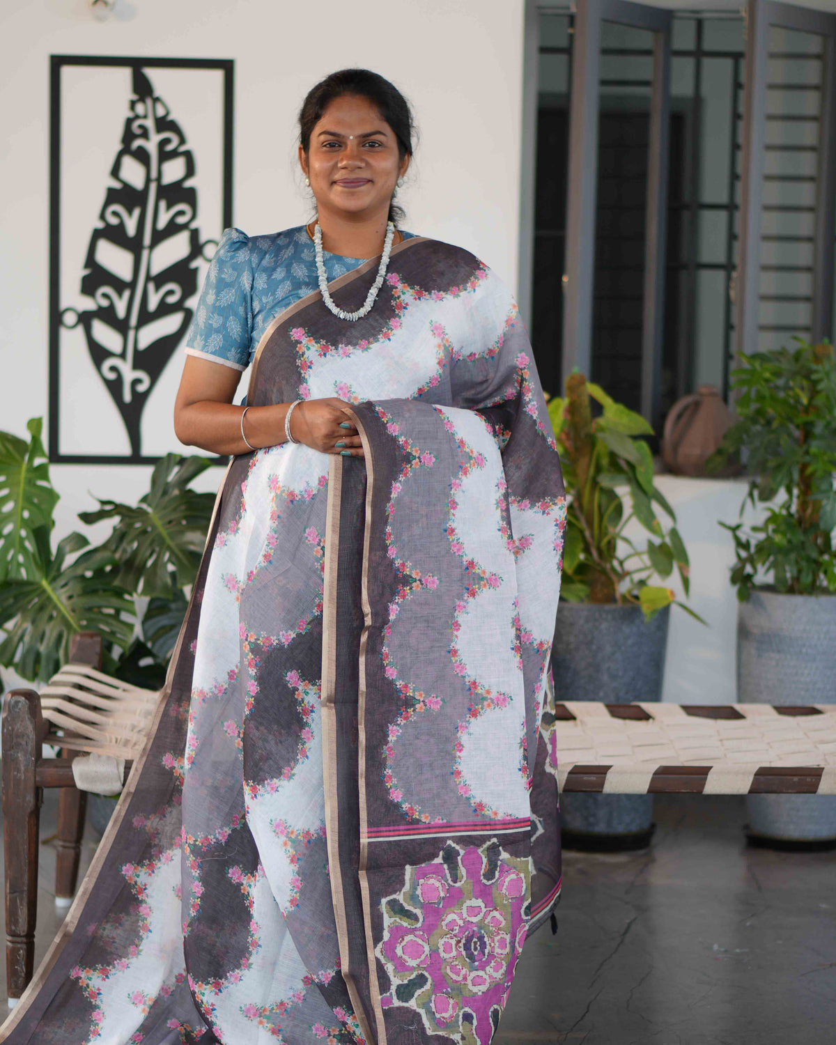 Linen Cotton Sarees Classic Comfort / SKU251 – 3