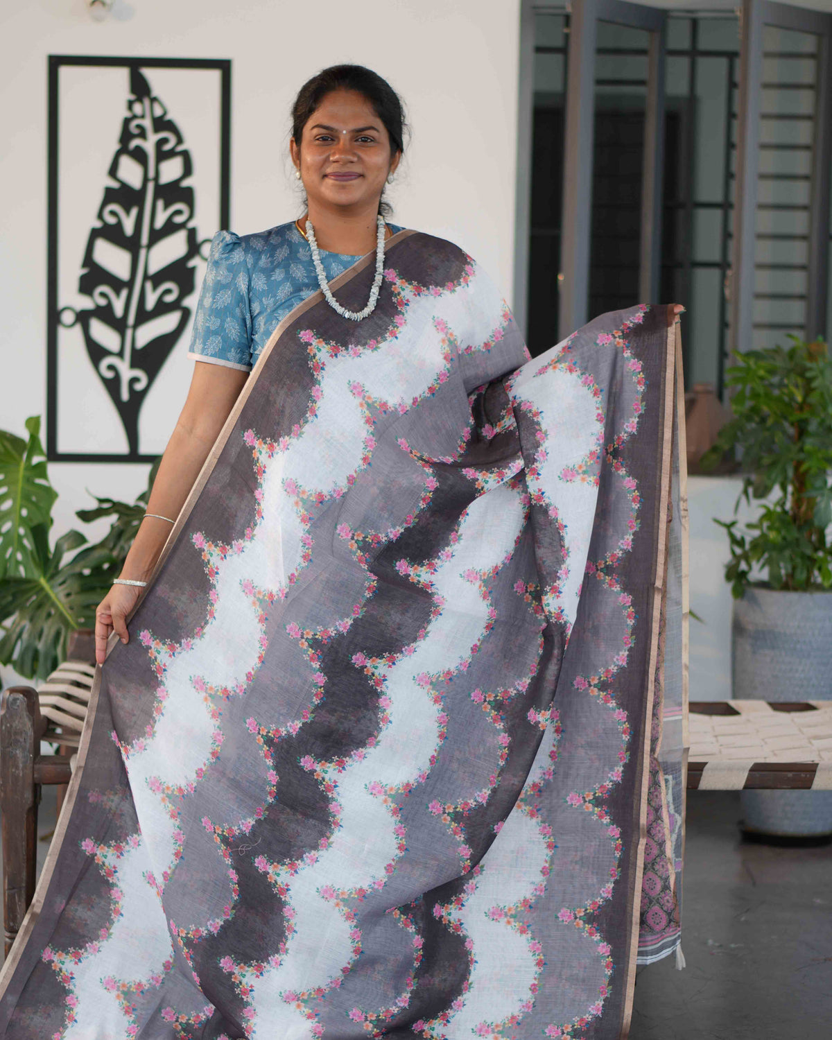 Linen Cotton Sarees Classic Comfort / SKU251 – 3