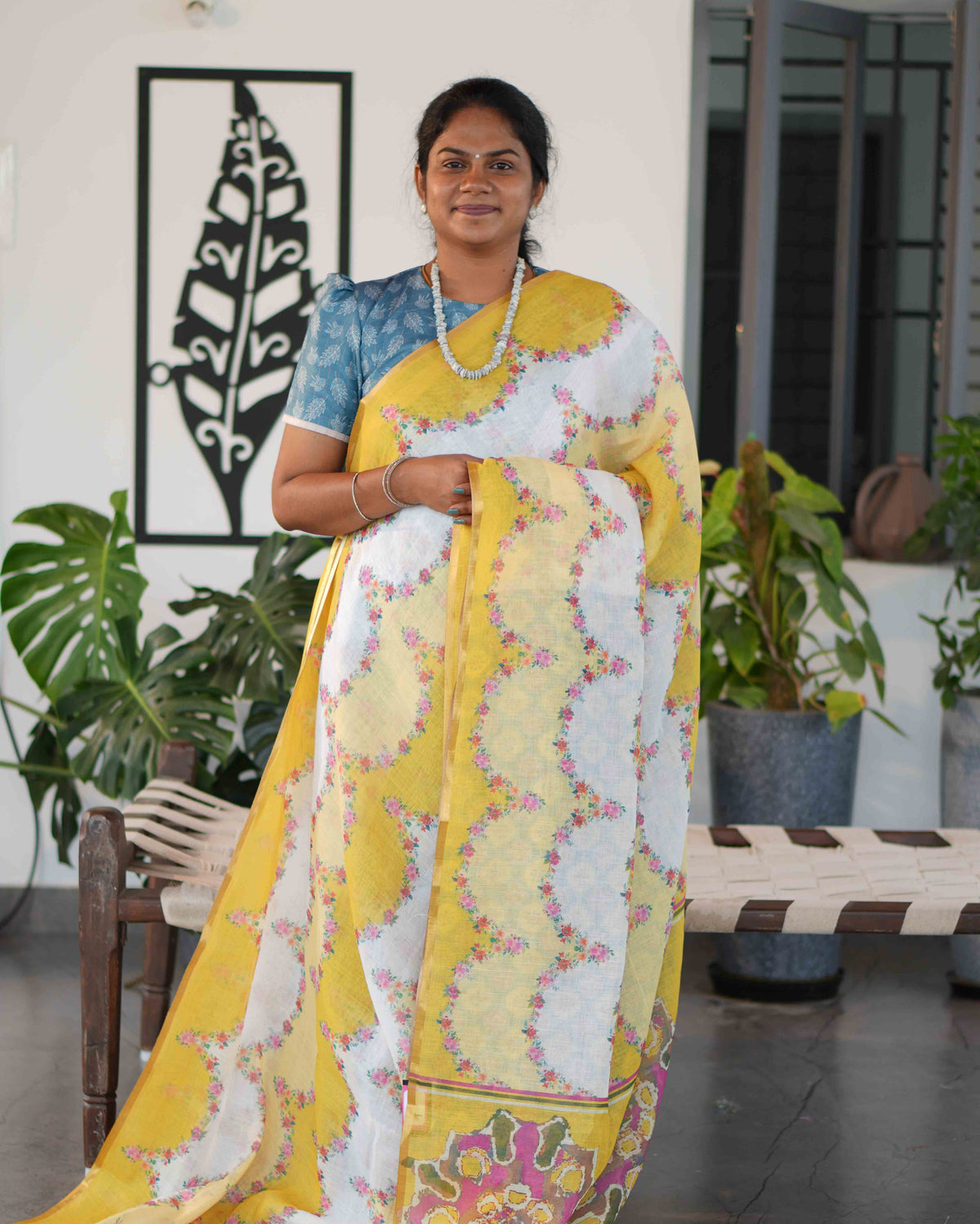 Linen Cotton Sarees Refined Weave / SKU251 – 4