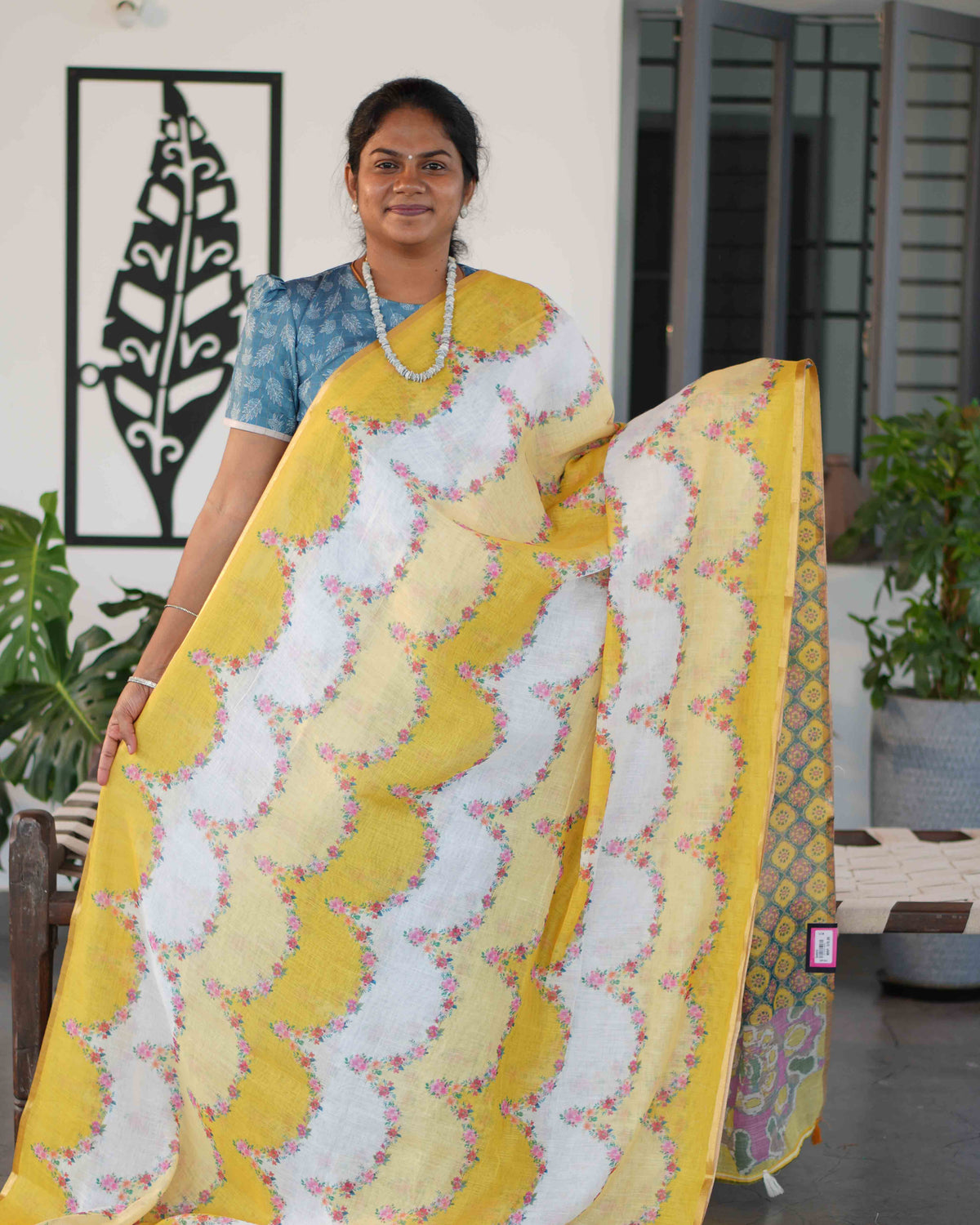 Linen Cotton Sarees Refined Weave / SKU251 – 4