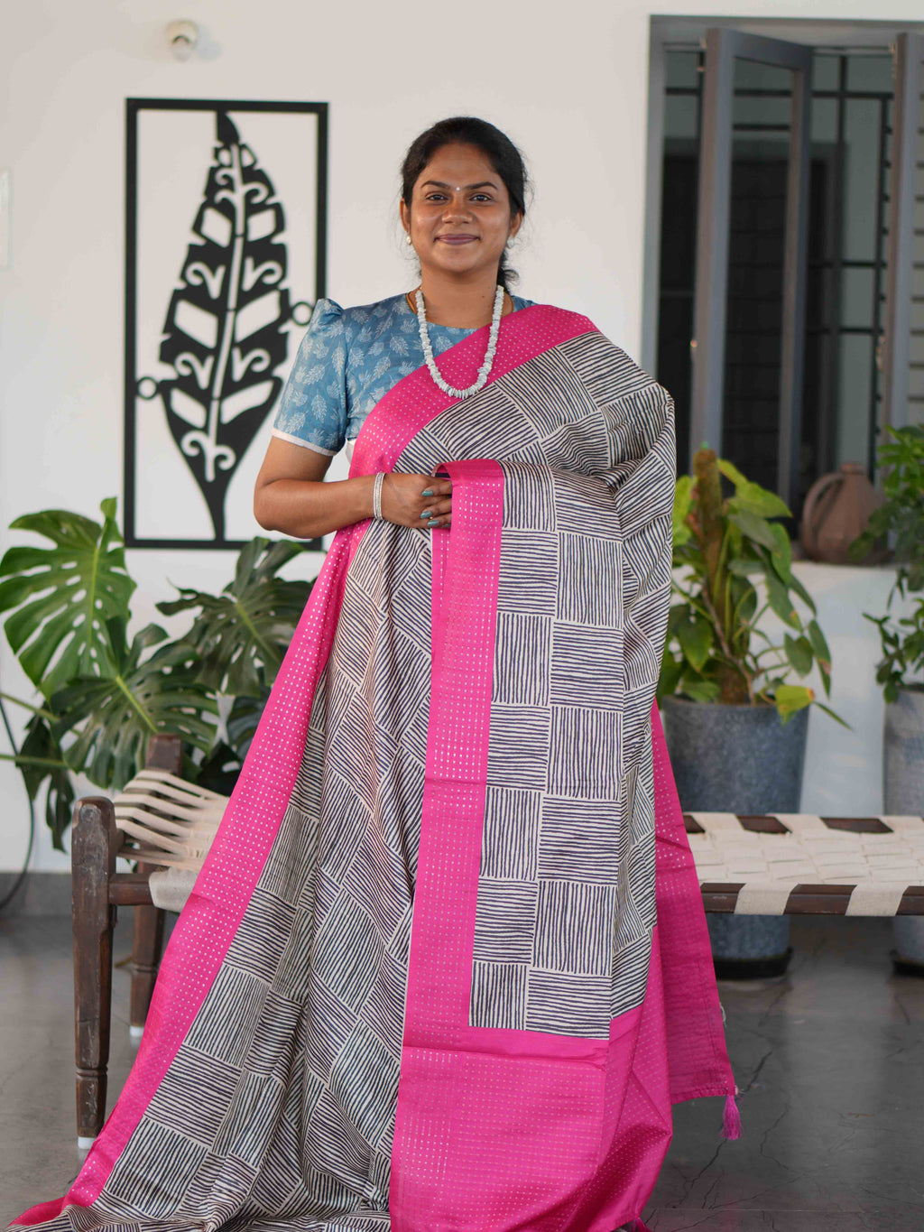 Muga Tussar Sarees Golden Grace / SKU245 – 1