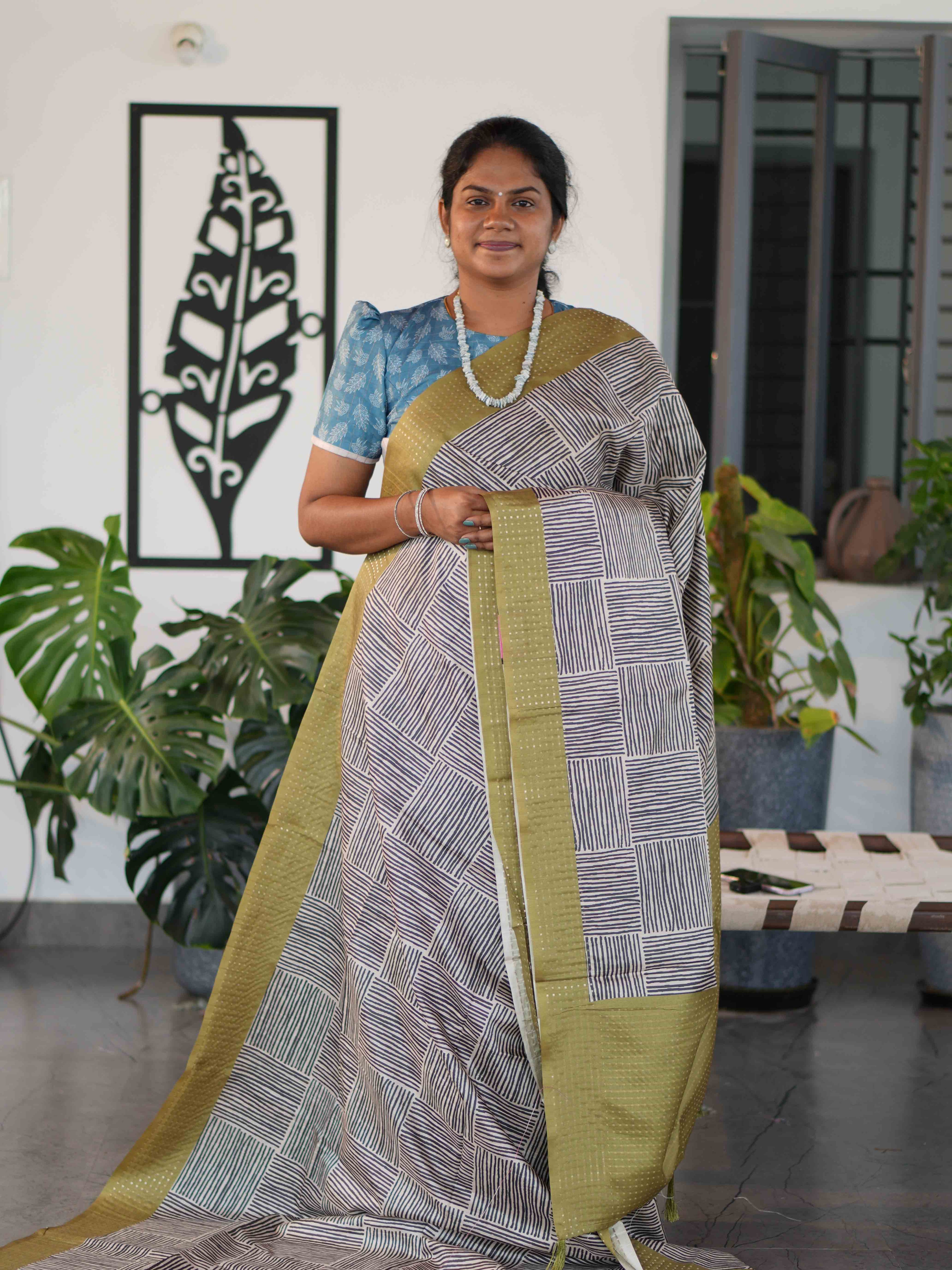 Muga Tussar Sarees Elegant Heritage / SKU245 – 4