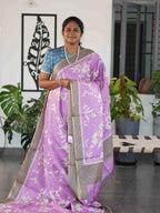 Printed Dola Tussar Sarees Floral Grace / SKU240 – 1