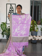 Printed Dola Tussar Sarees Floral Grace / SKU240 – 1