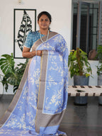 Printed Dola Tussar Sarees Elegant Motifs / SKU240 – 3