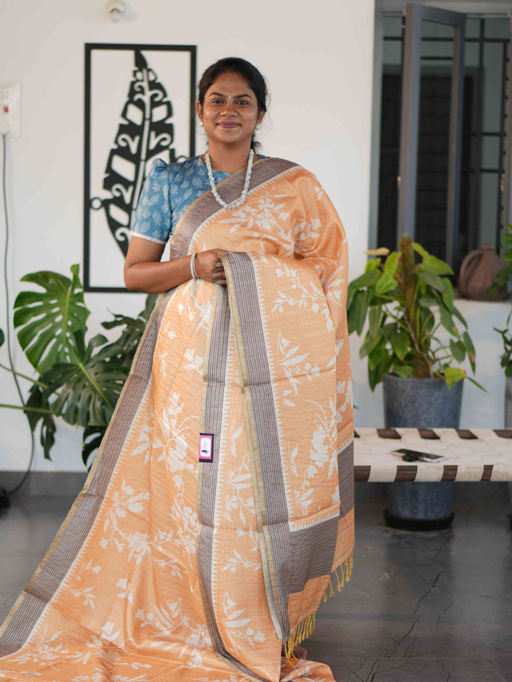 Printed Dola Tussar Sarees Timeless Prints / SKU240 – 6