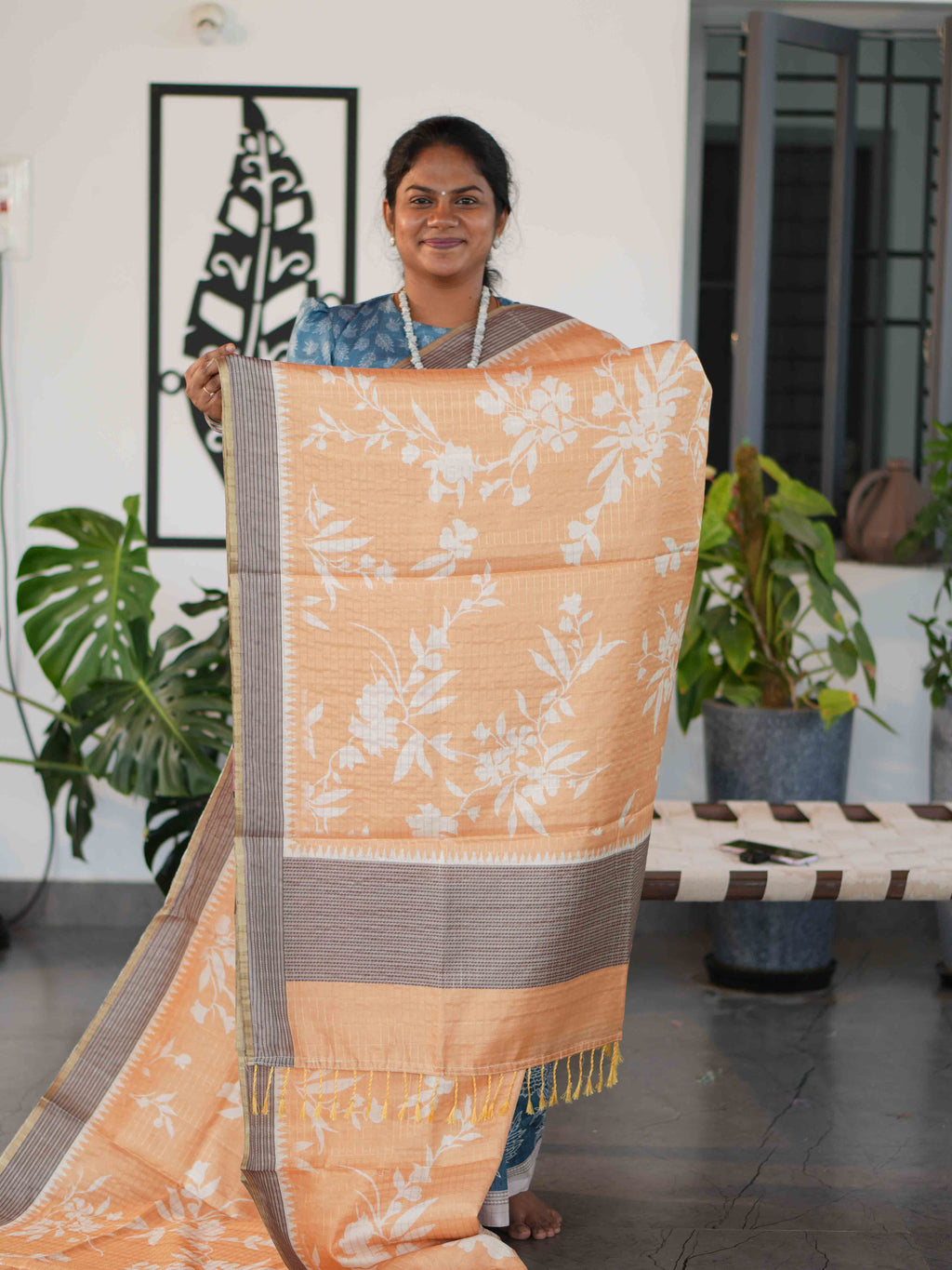 Printed Dola Tussar Sarees Timeless Prints / SKU240 – 6
