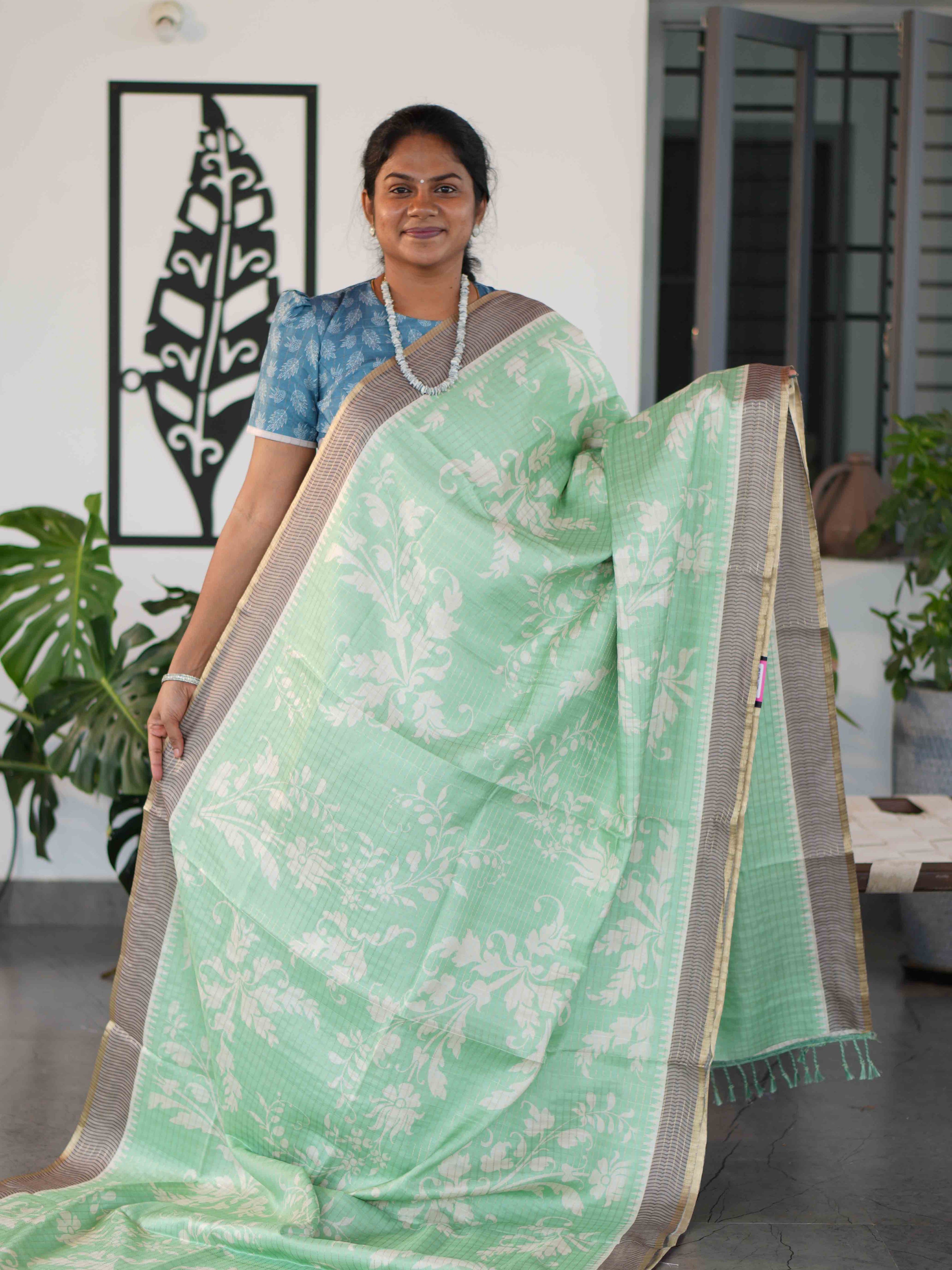 Printed Dola Tussar Sarees Signature Style / SKU240 – 7
