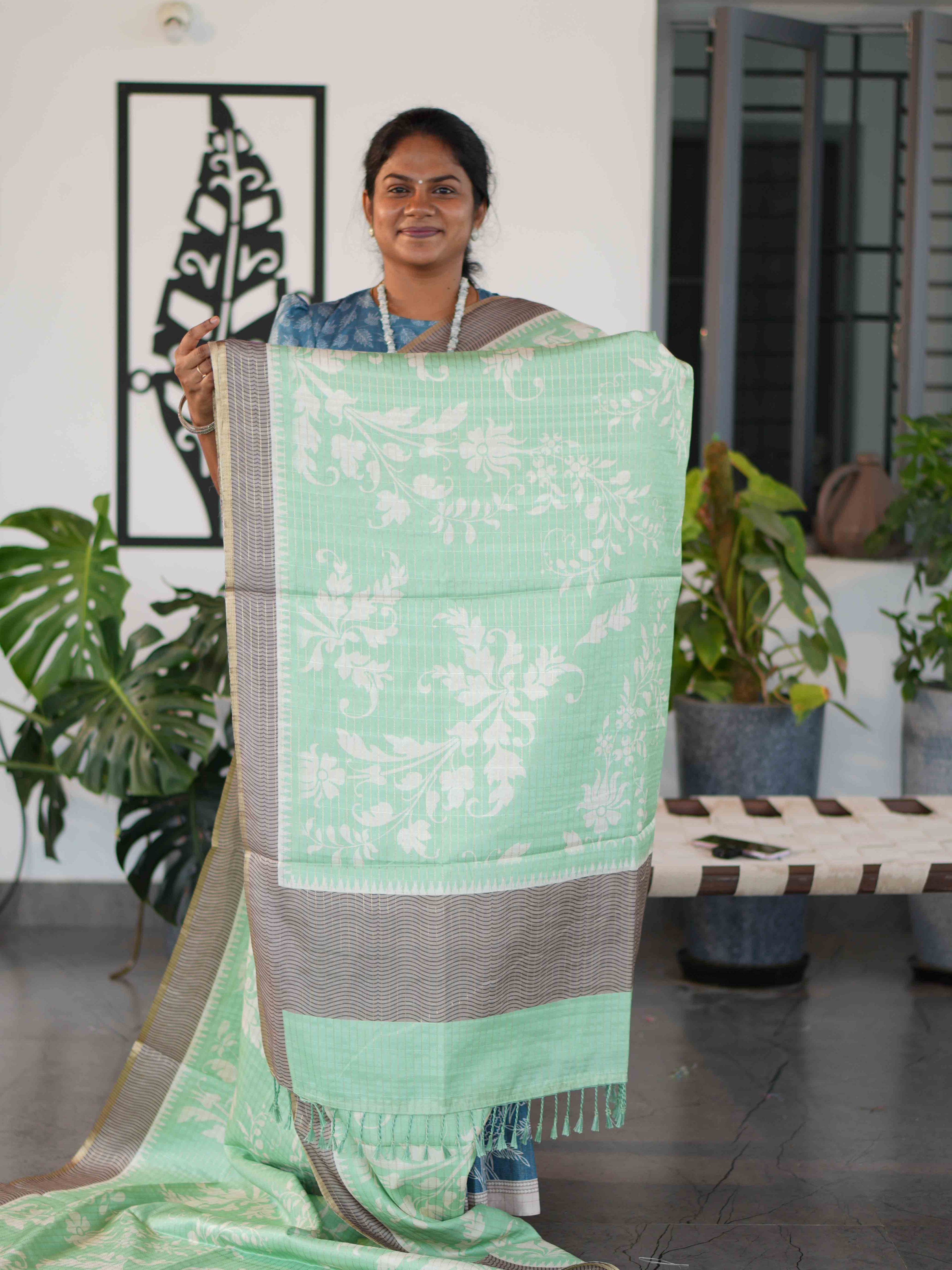 Printed Dola Tussar Sarees Signature Style / SKU240 – 7