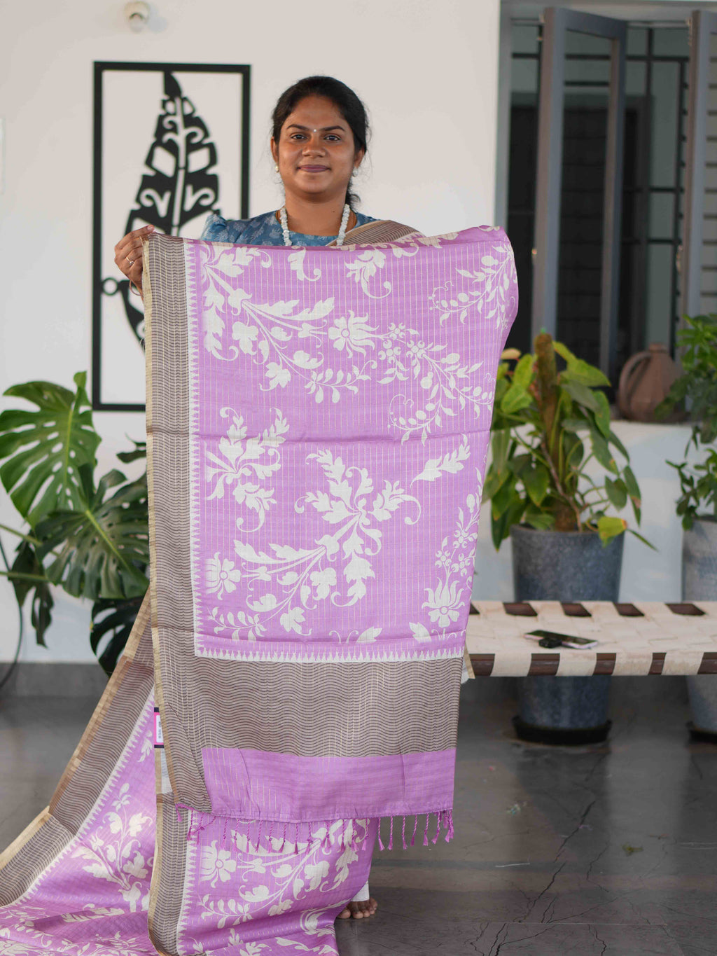 Printed Dola Tussar Sarees Heritage Harmony / SKU240 – 12