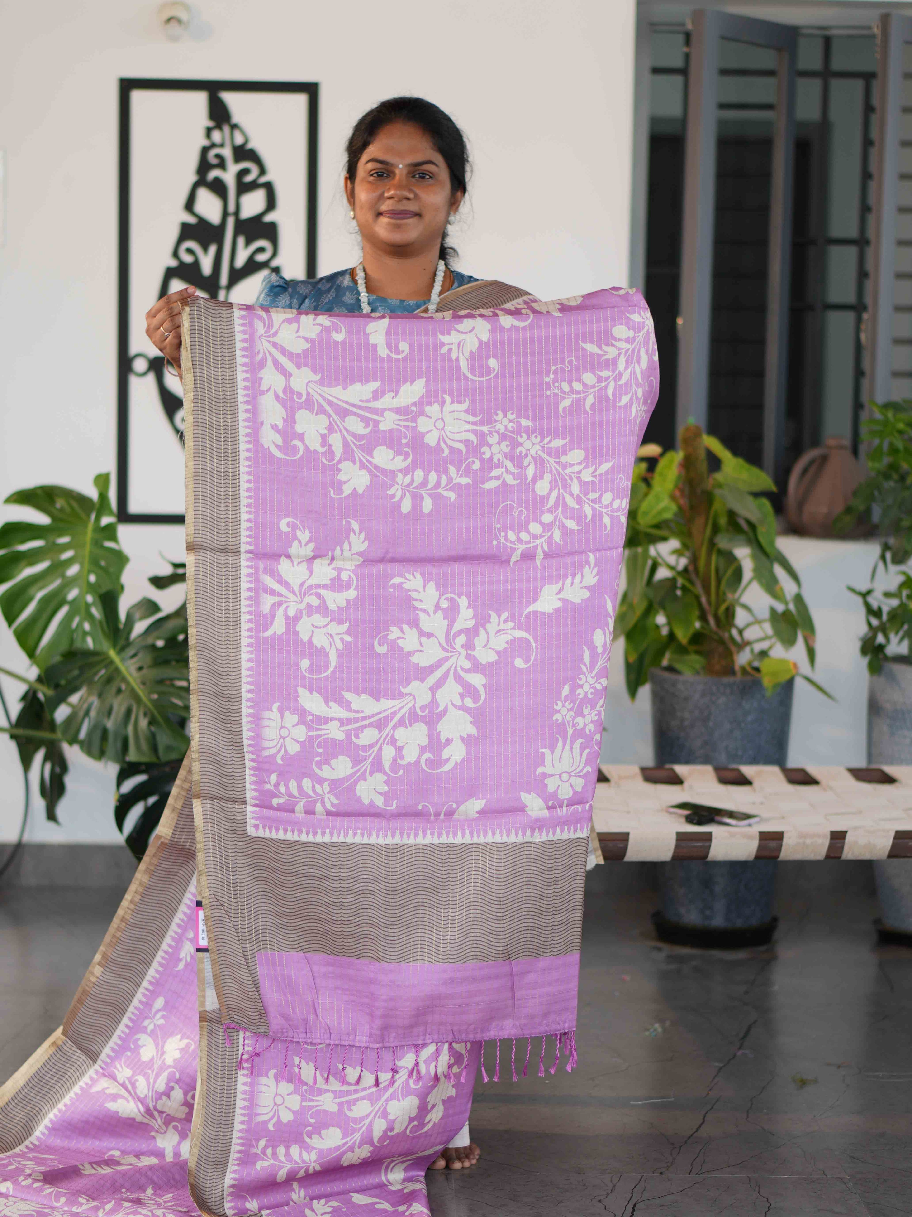 Printed Dola Tussar Sarees Heritage Harmony / SKU240 – 12