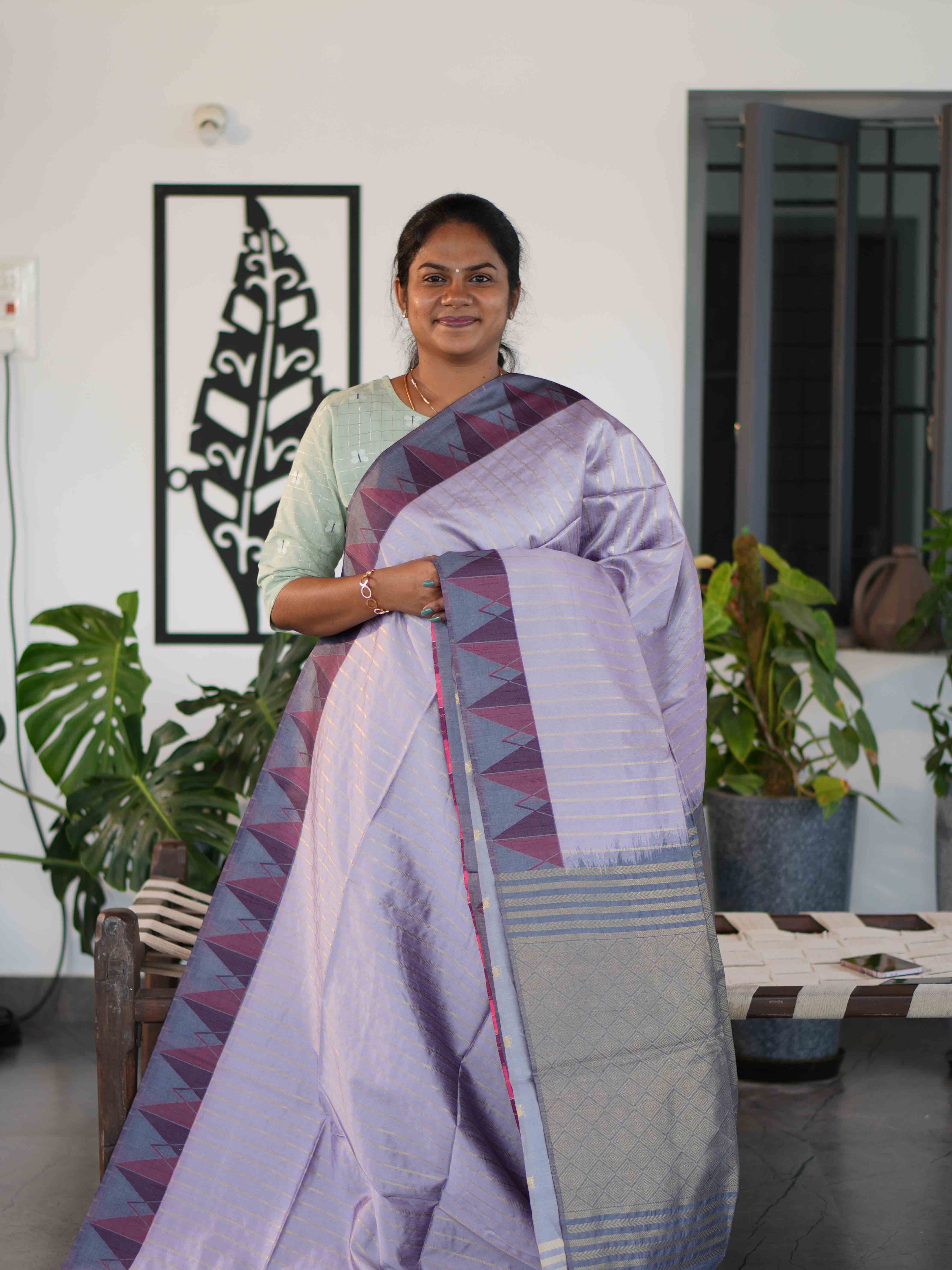 Ghicha Tussar Sarees Golden Elegance / SKU225 – 6