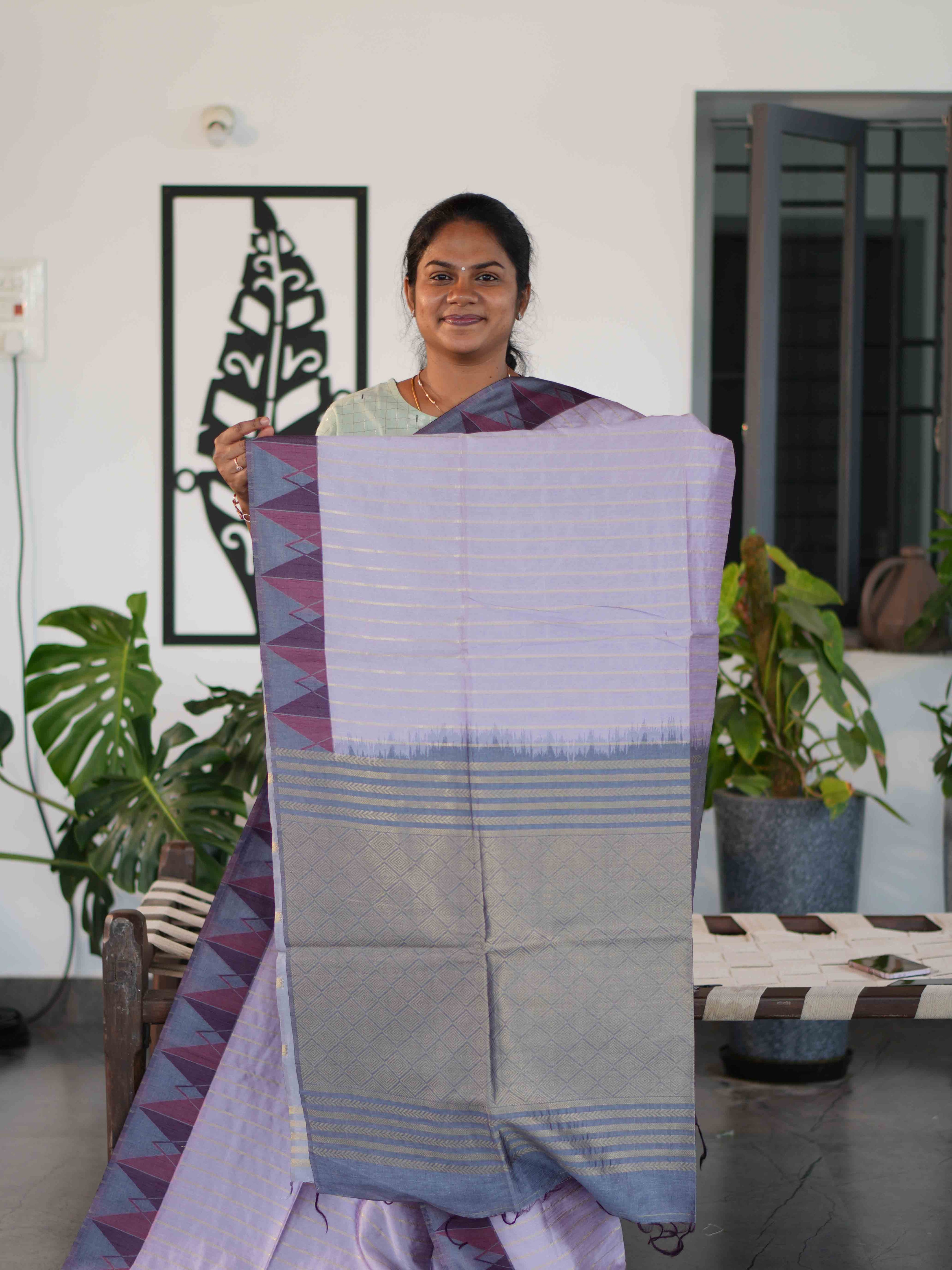 Ghicha Tussar Sarees Golden Elegance / SKU225 – 6