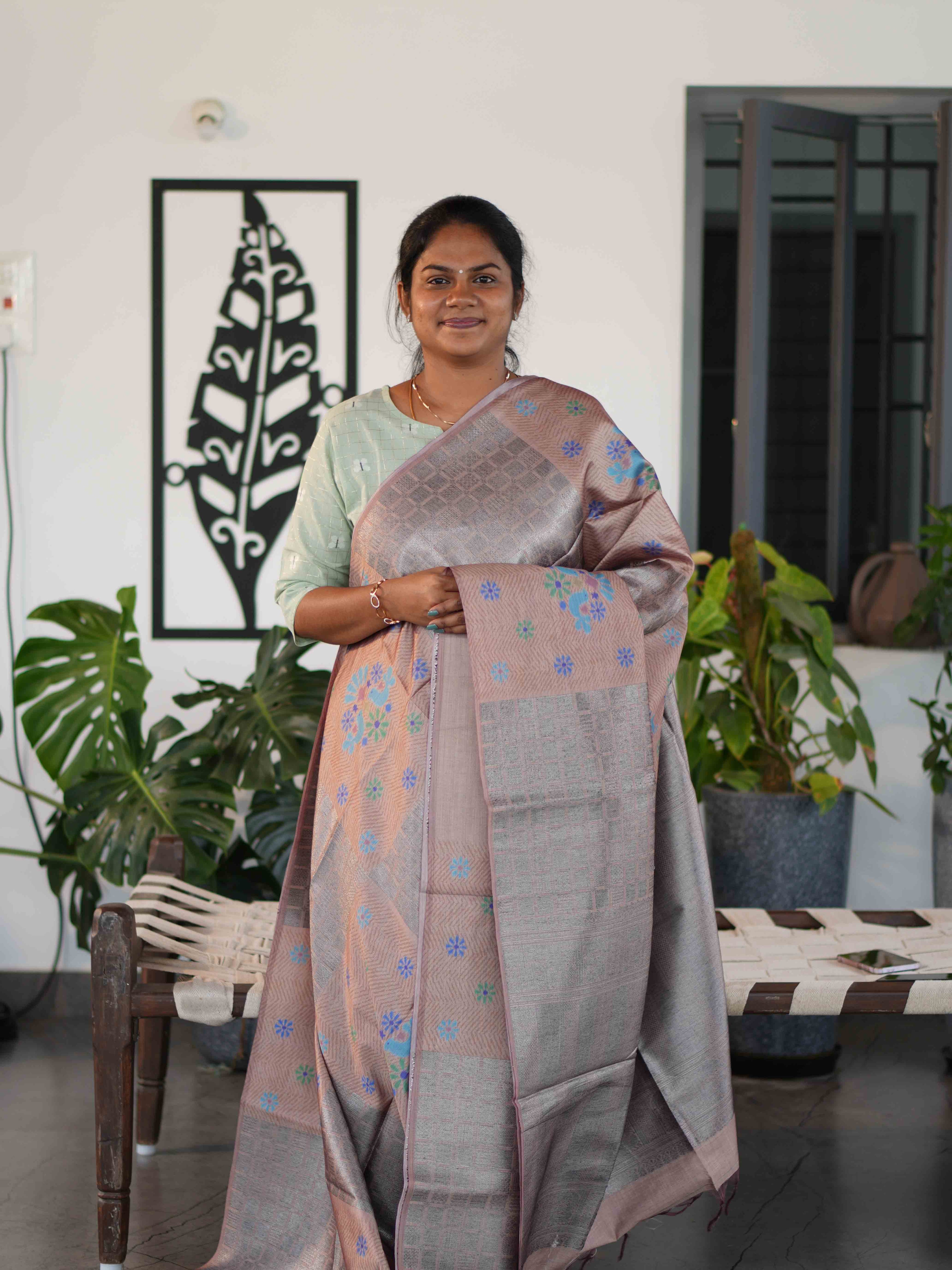 Ghicha Tussar Sarees Woven Majesty / SKU225 – 10