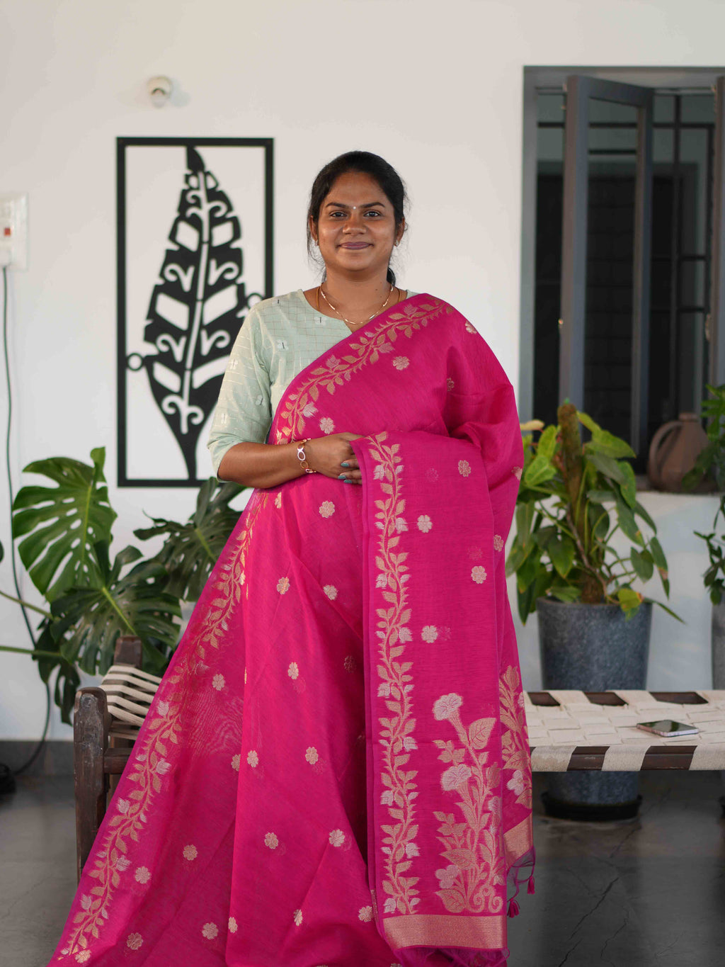 Jute Cotton Sarees Heritage Comfort / SKU231 – 3