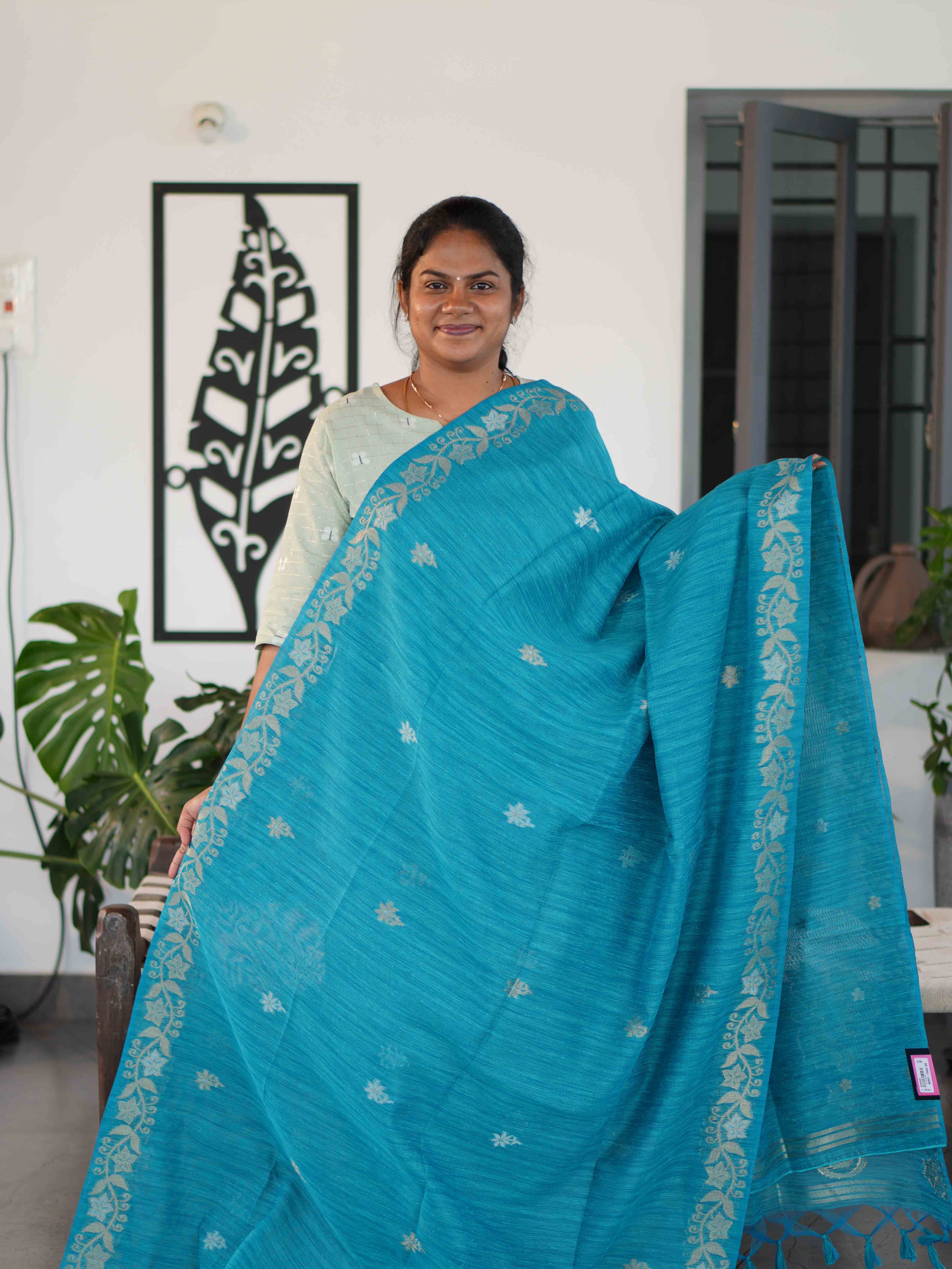 Jute Cotton Sarees Woven Harmony / SKU231 – 4