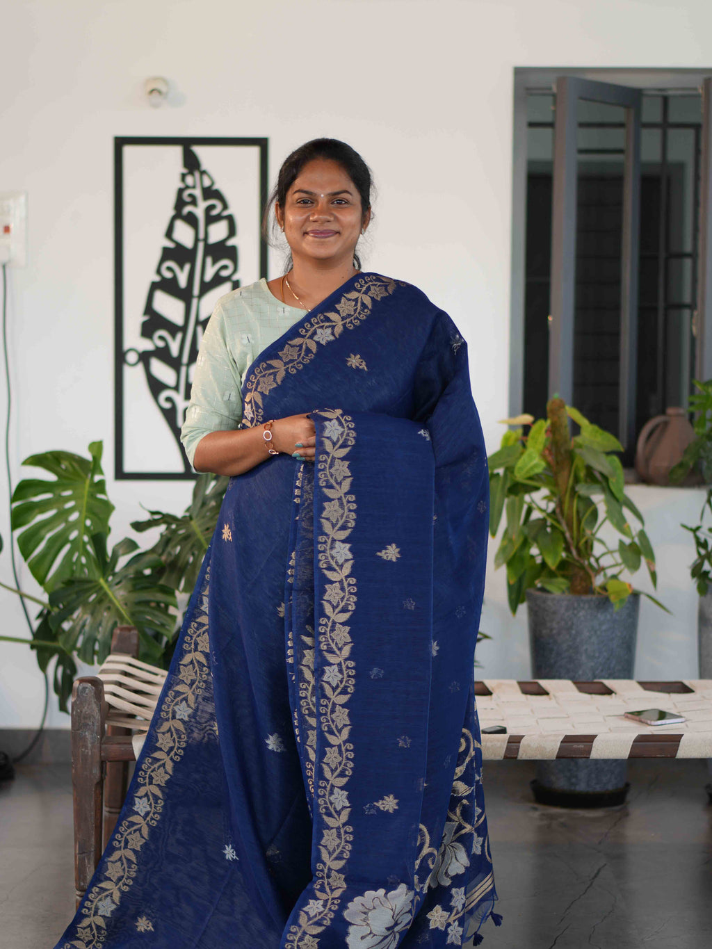 Jute Cotton Sarees Earthy Elegance / SKU231 – 5