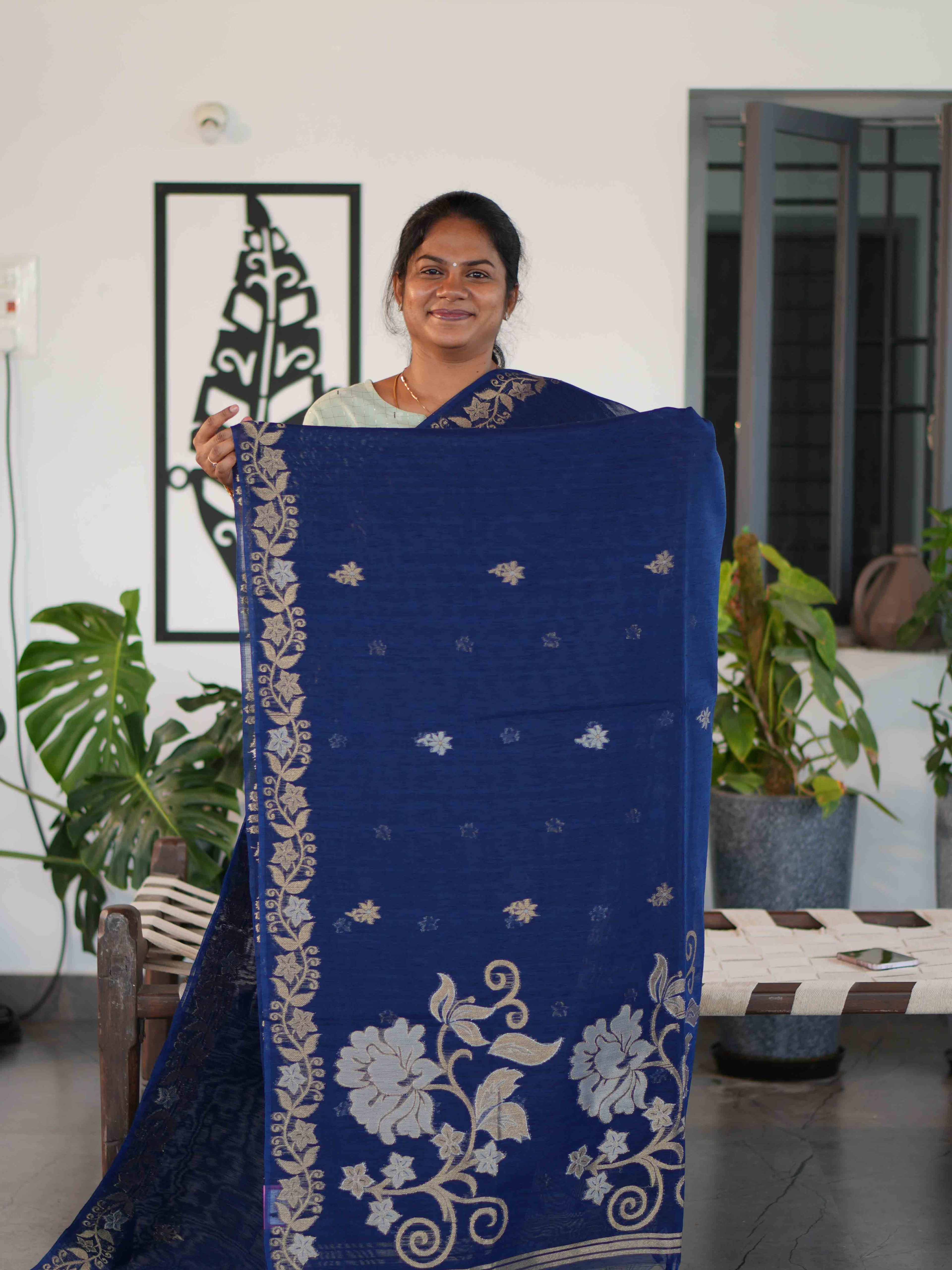 Jute Cotton Sarees Earthy Elegance / SKU231 – 5
