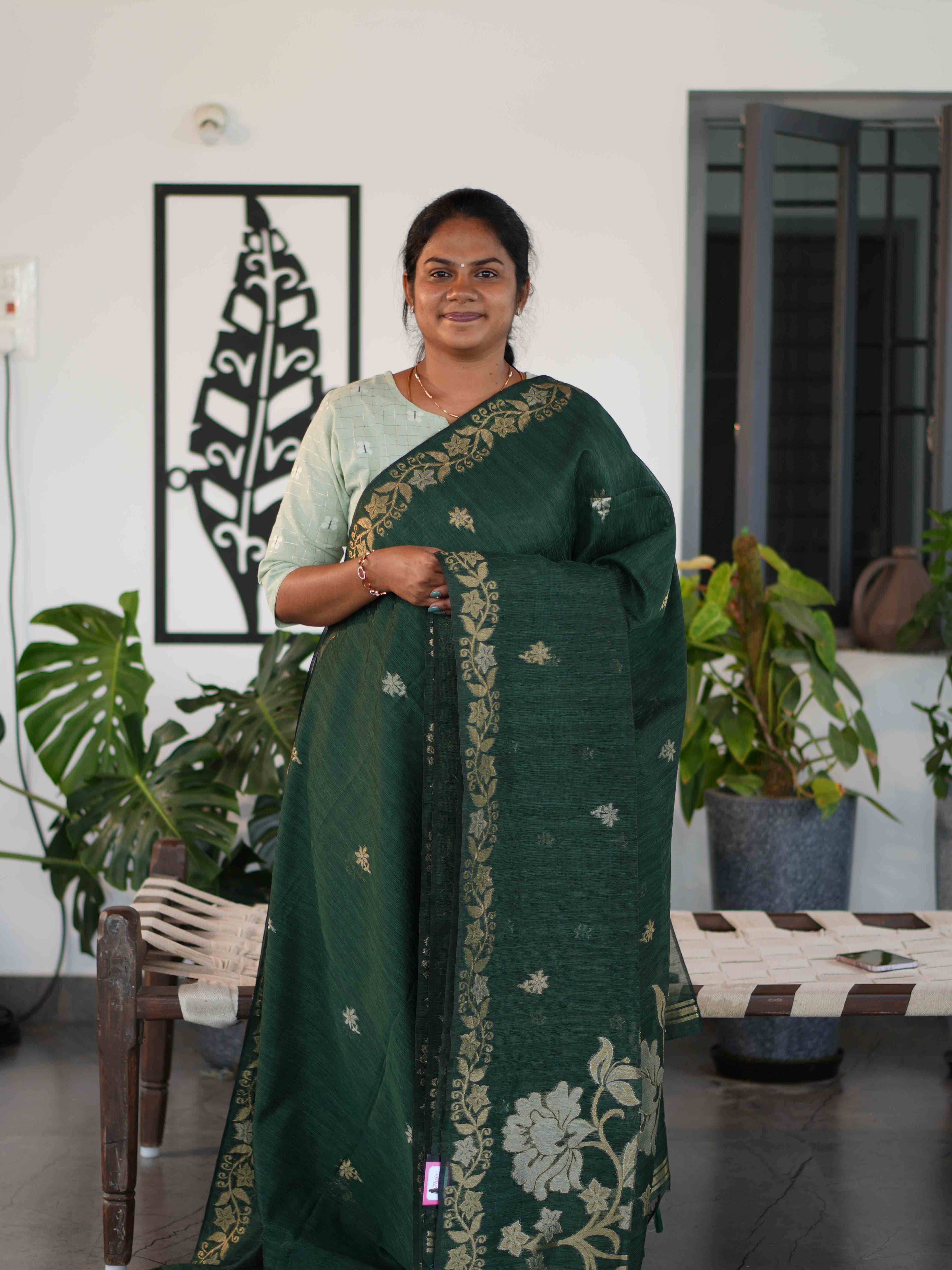 Jute Cotton Sarees Elegant Heritage / SKU231 – 7