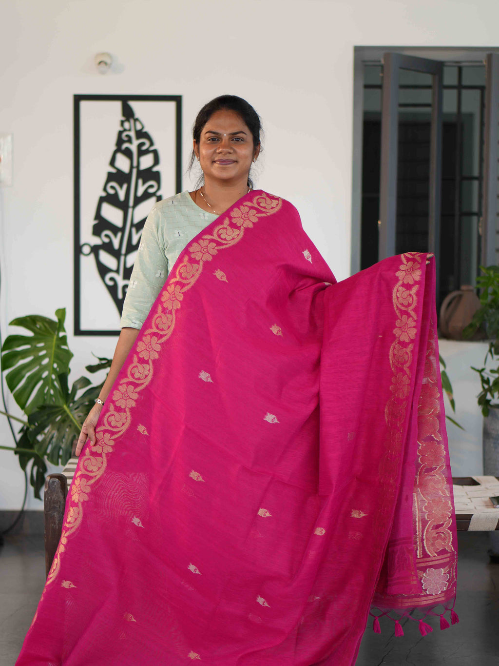 Jute Cotton Sarees Heritage Bloom / SKU231 – 10