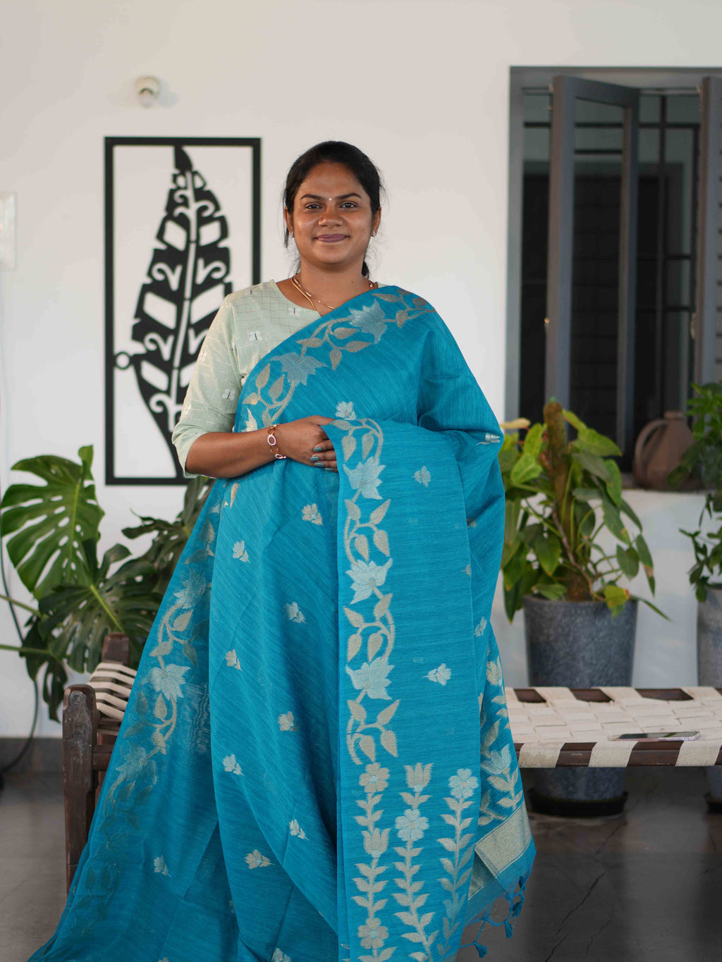 Jute Cotton Sarees Woven Prestige / SKU231 – 12