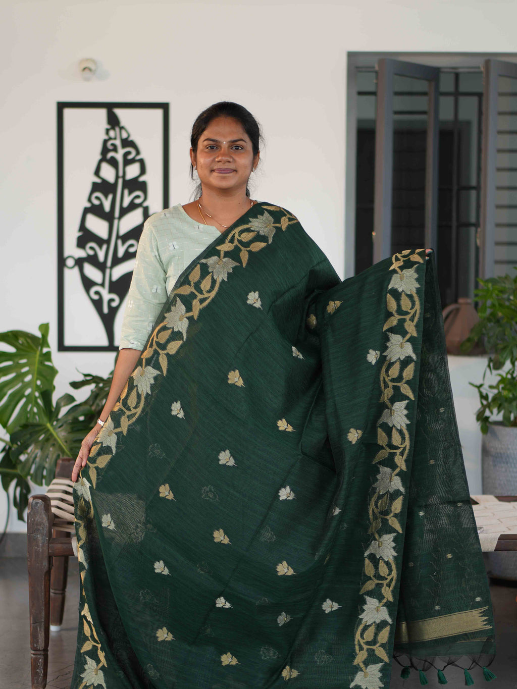 Jute Cotton Sarees Everyday Heritage / SKU231 – 13