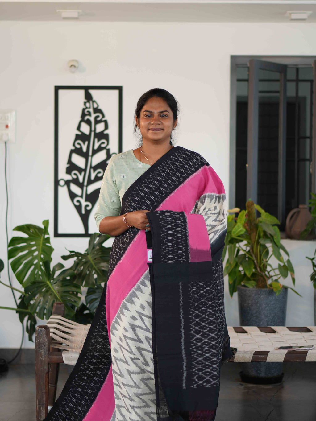 Ikkat Cotton Sarees Heritage Bloom / SKU227 – 7